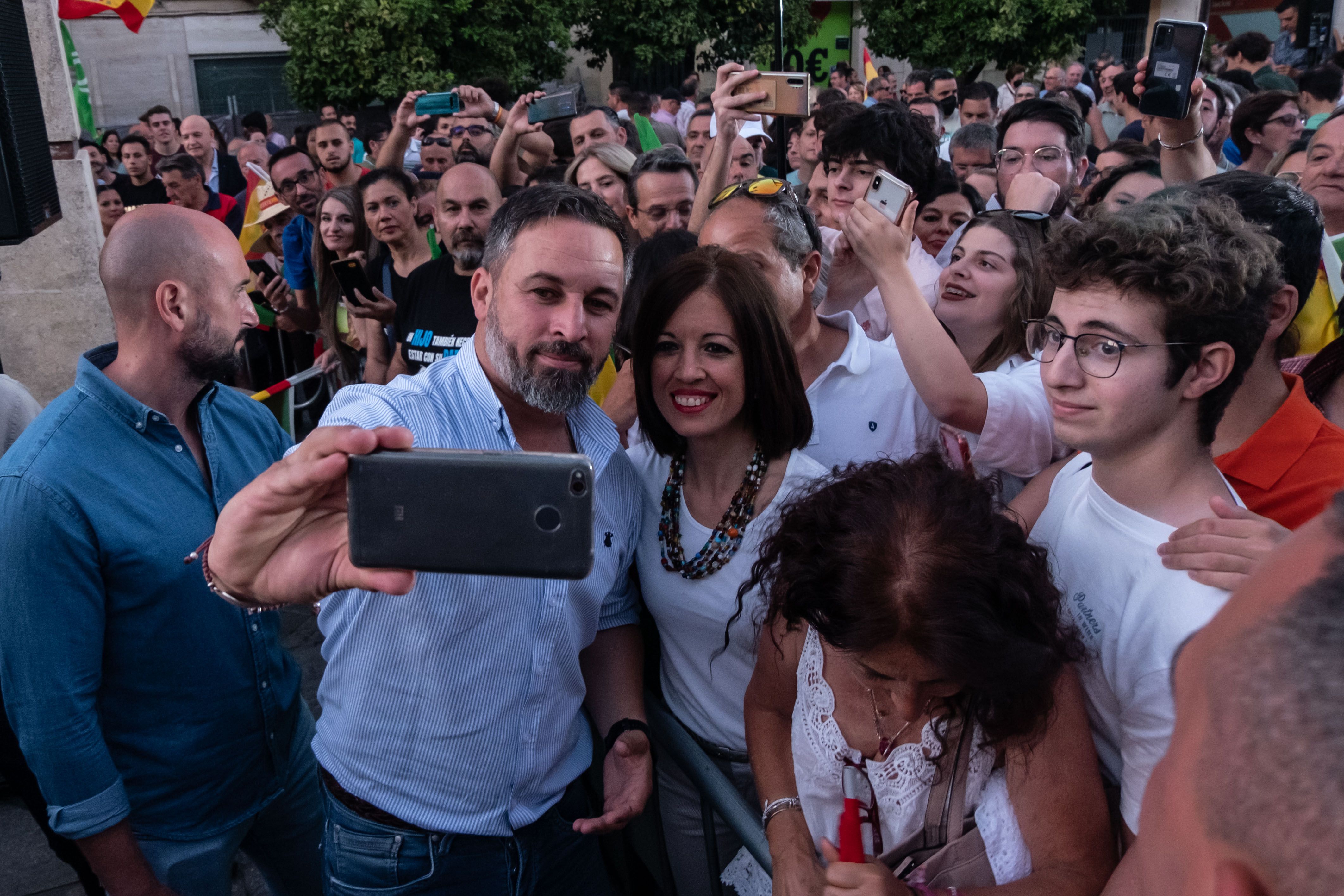 Abascal, líder de Vox, en un acto en Jerez, en una imagen de archivo. Abascal, líder de Vox, en un acto en Jerez, en una imagen de archivo.