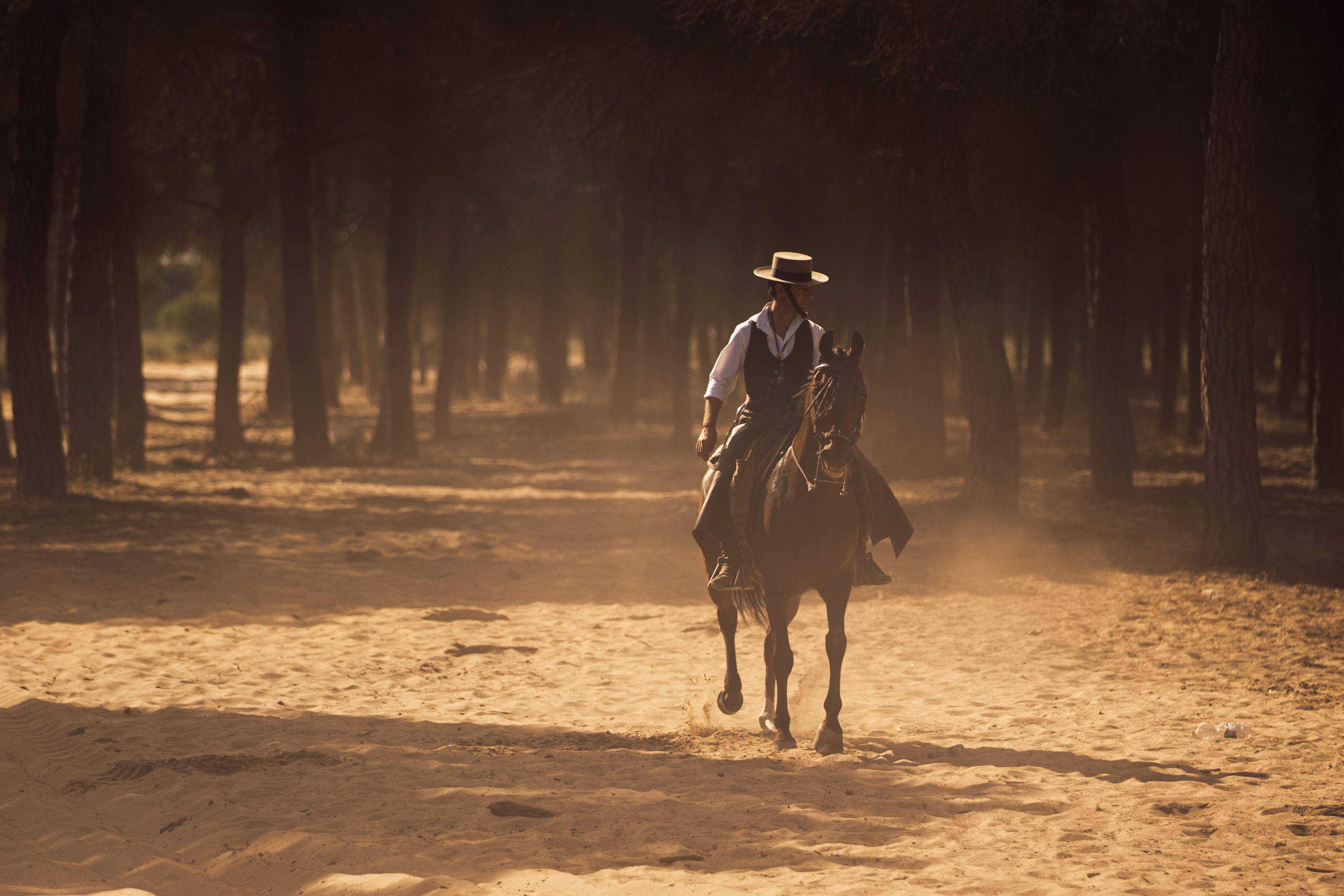 Llegada y ambiente de sábado en la aldea del Rocío