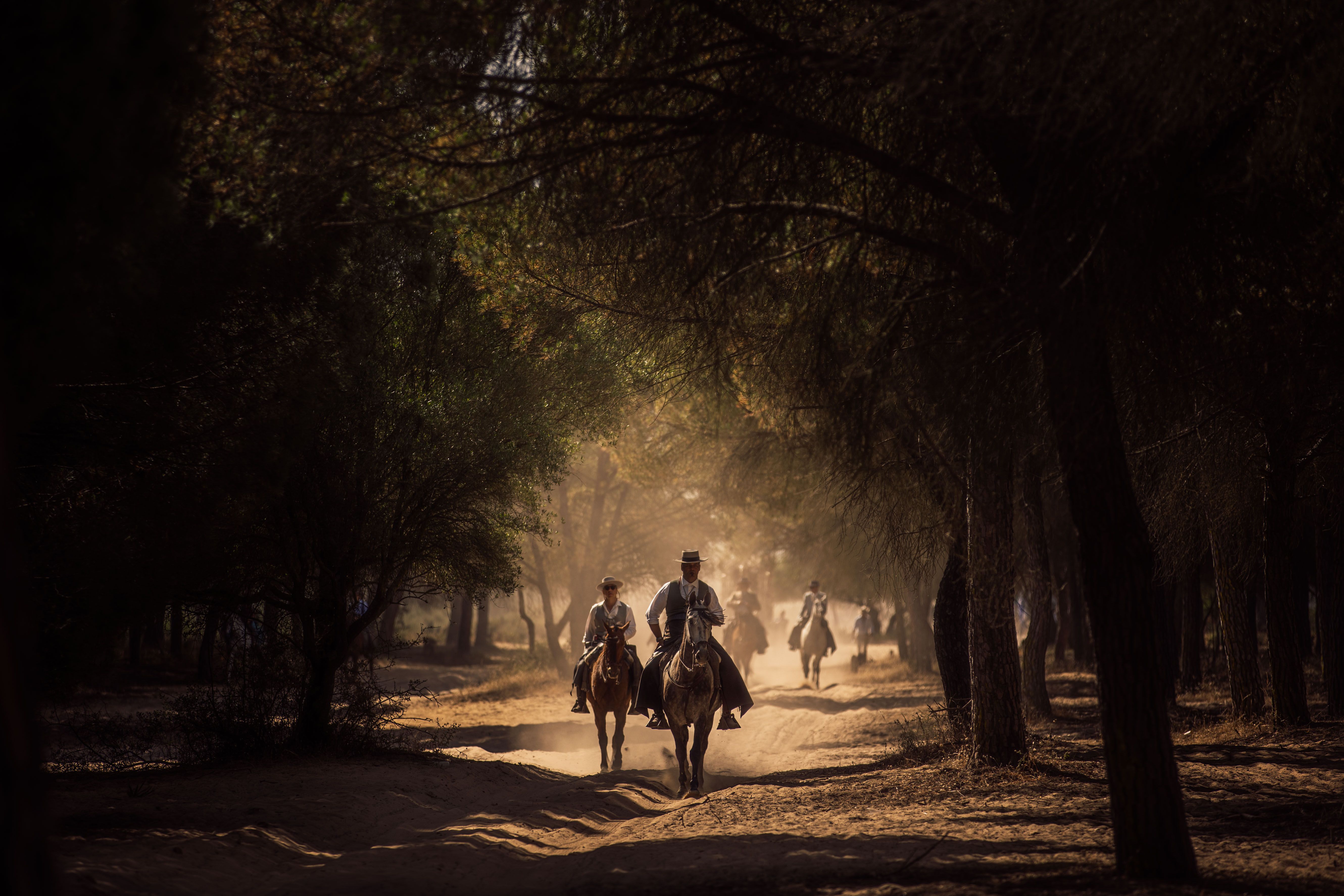 Un momento del Rocío en años anteriores, en imagen de archivo.