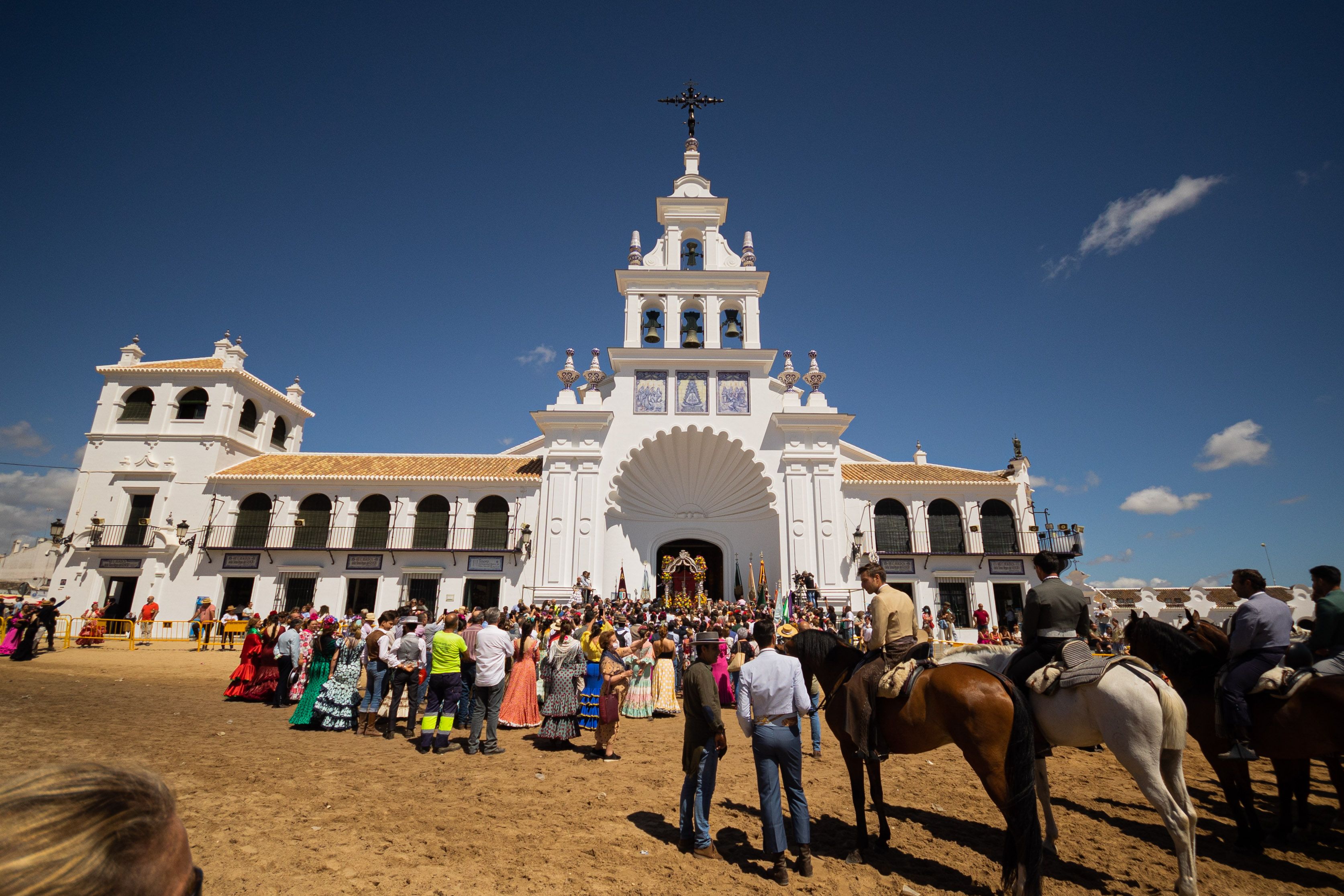 Una imagen del Santuario de la Virgen del Rocío.