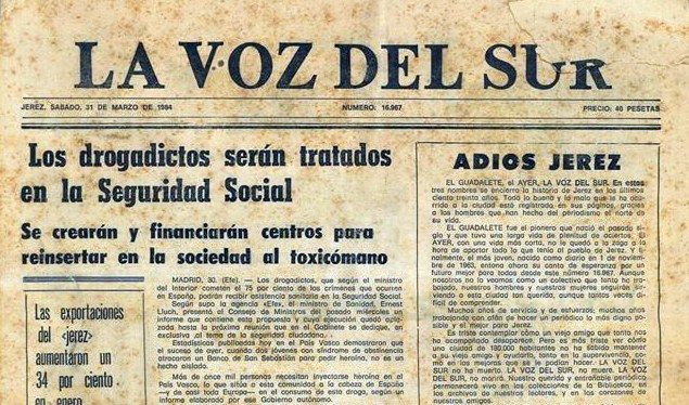pie ultimo numero de la voz del sur 31 de marzo de 1984