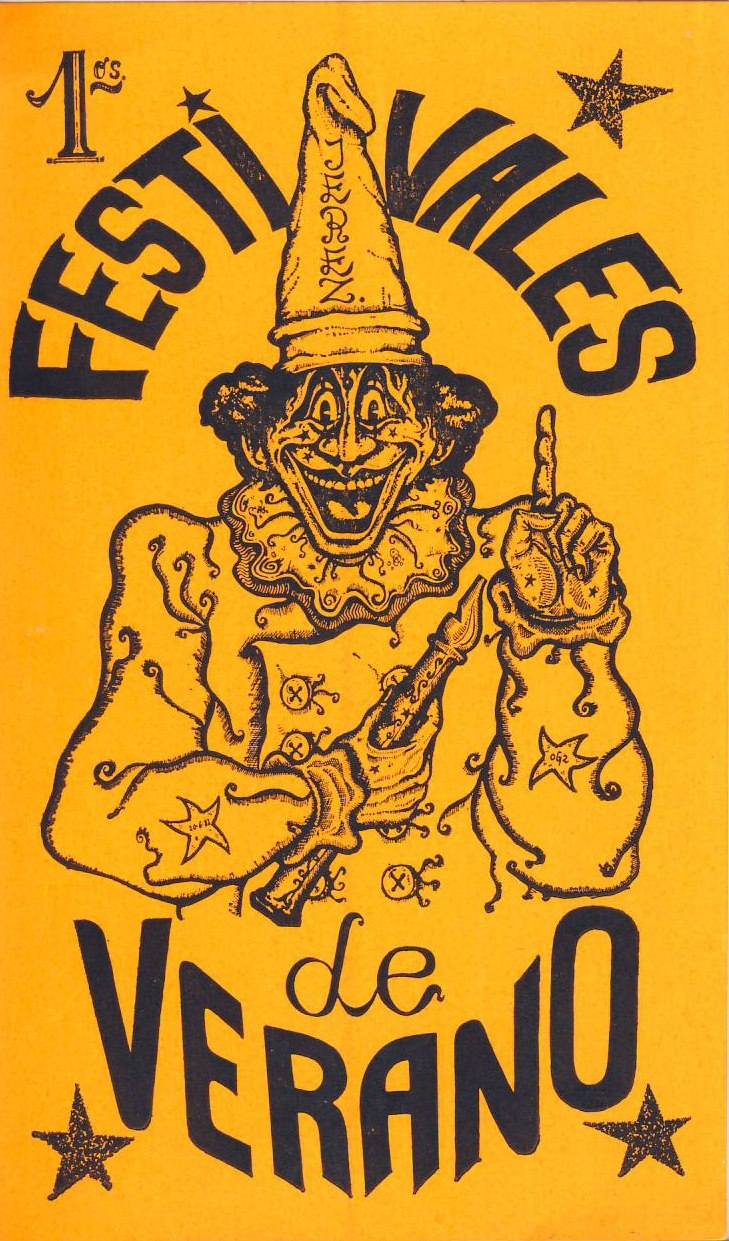 PIE CARTEL DE LOS  I FESTIVALES DE VERANO DE JEREZ 1982