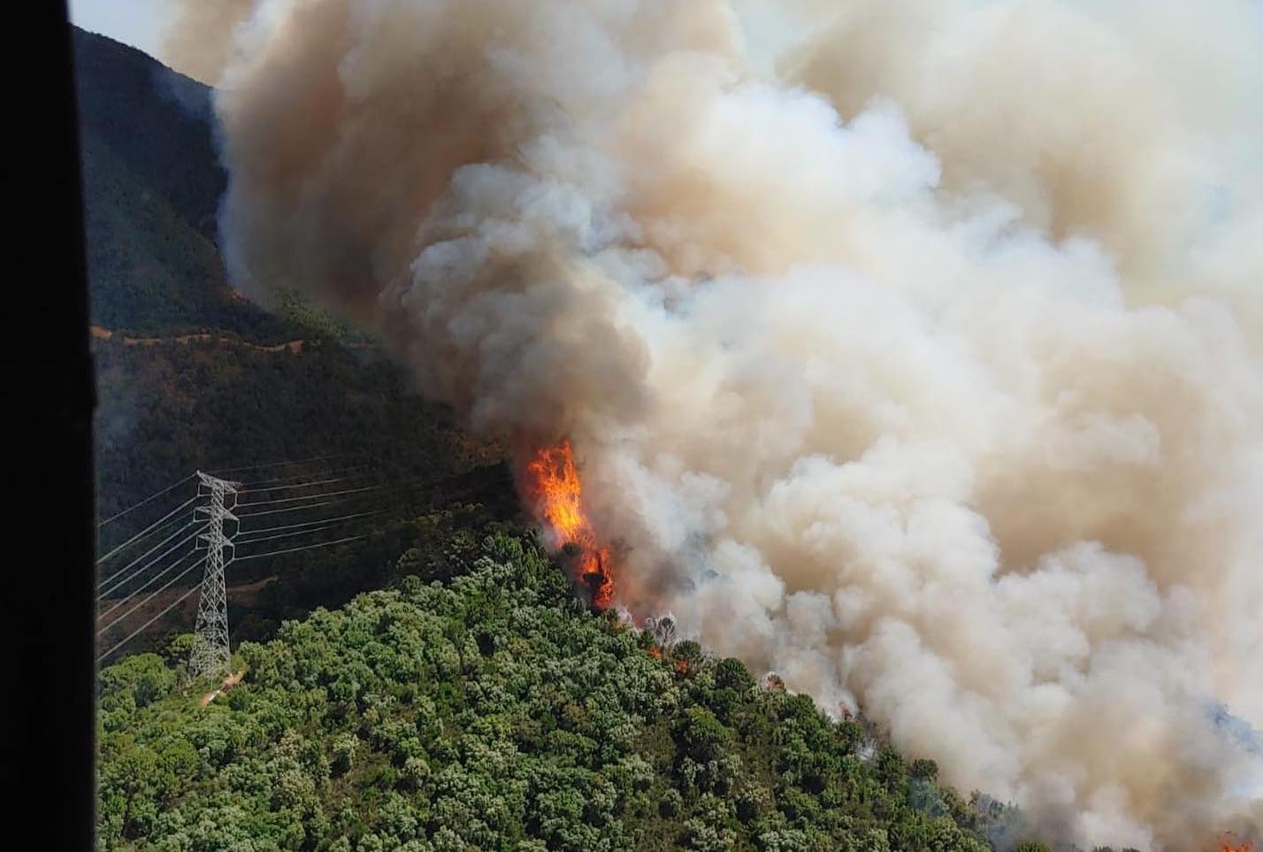 El incendio de Pujerra. El incendio de Pujerra.