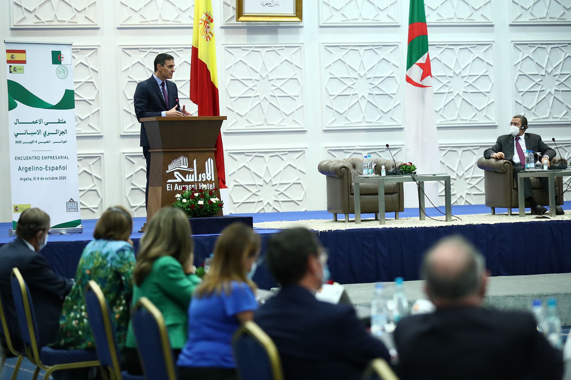 Pedro Sánchez, de visita oficial en Argelia, en octubre de 2020.