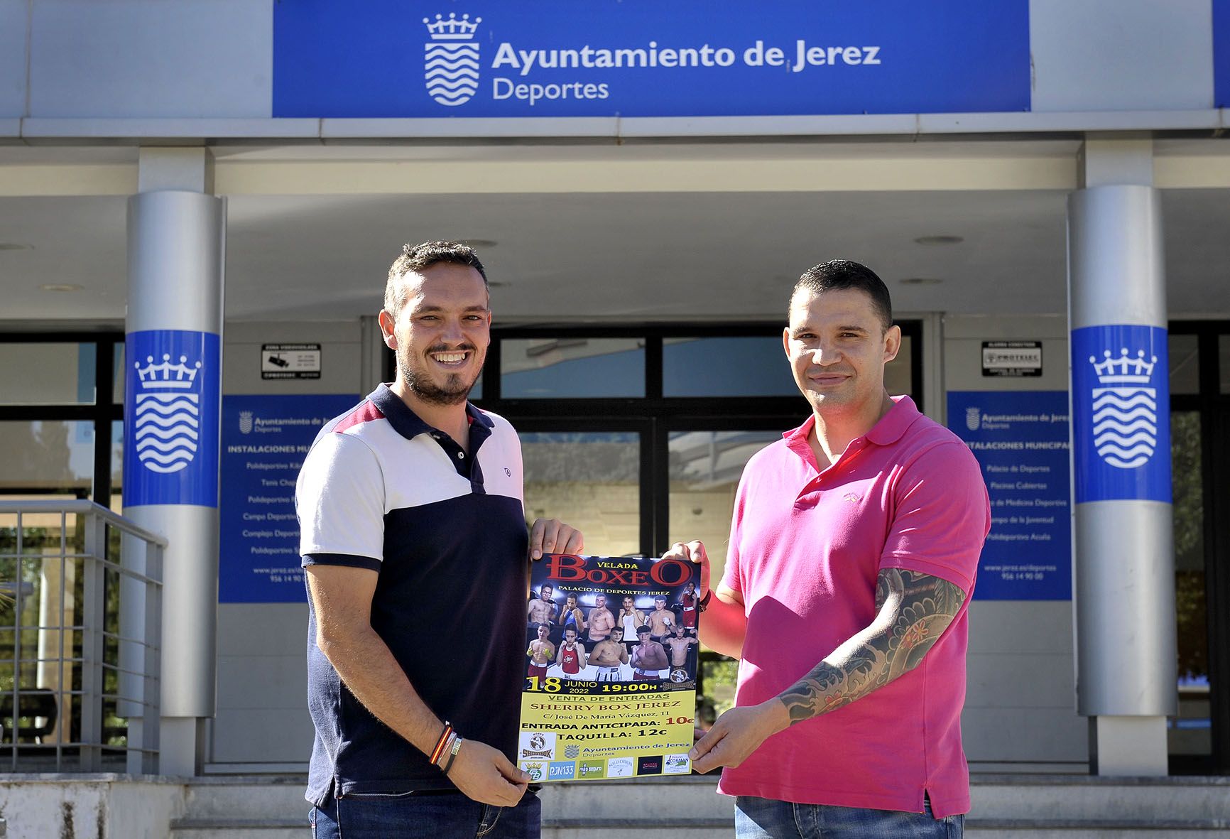 Imagen de la presentación de la I velada de boxeo que se celebrará en Jerez el 18 de junio