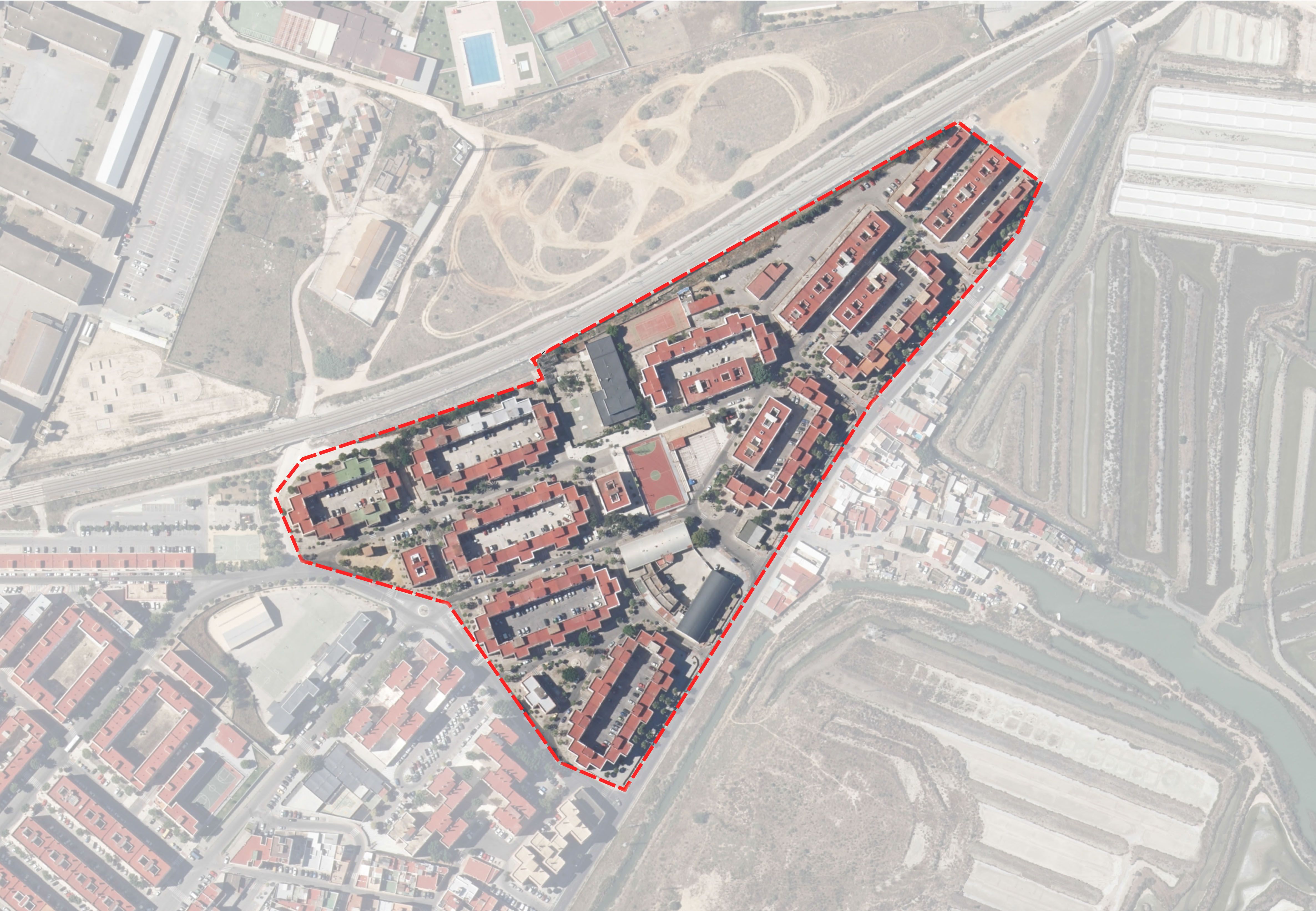 Área de Rehabilitación Integral "Bazán" en San Fernando en el proyecto de la Junta de Andalucía, con cargo a los fondos ITI