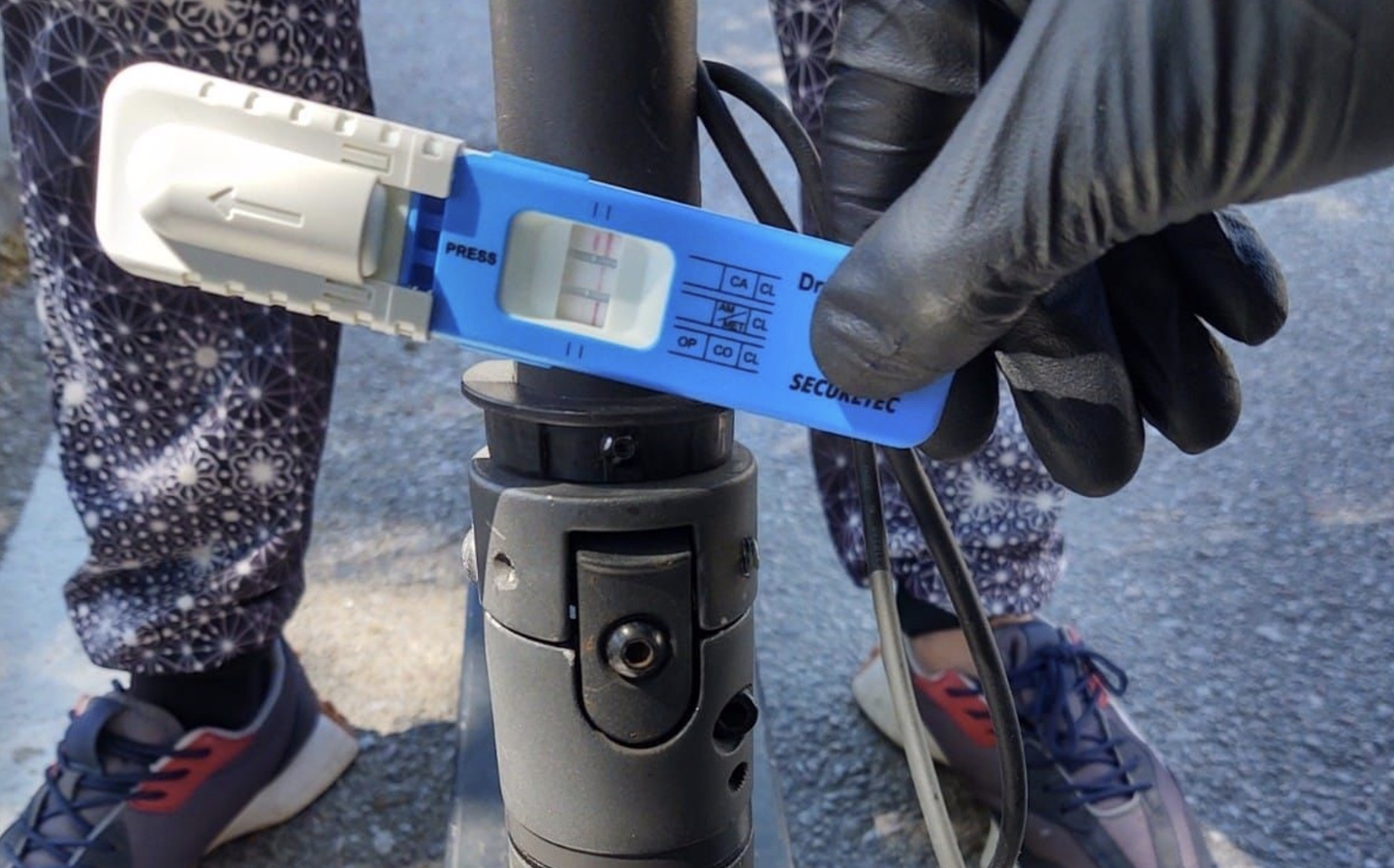 Test de droga positivo del conductor de patinete eléctrico cazado en Algeciras.