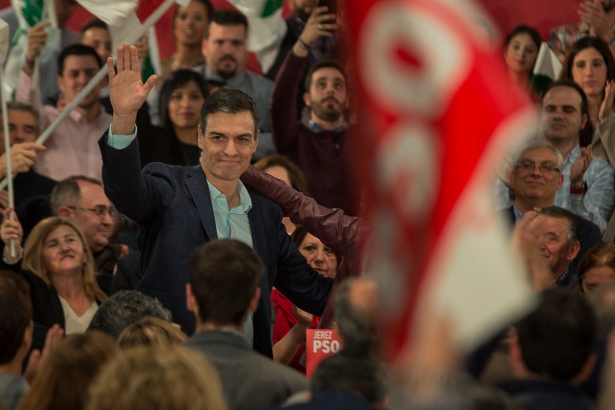 Pedro Sánchez ha sido el gran vencedor del 28A. FOTO: MANU GARCÍA 