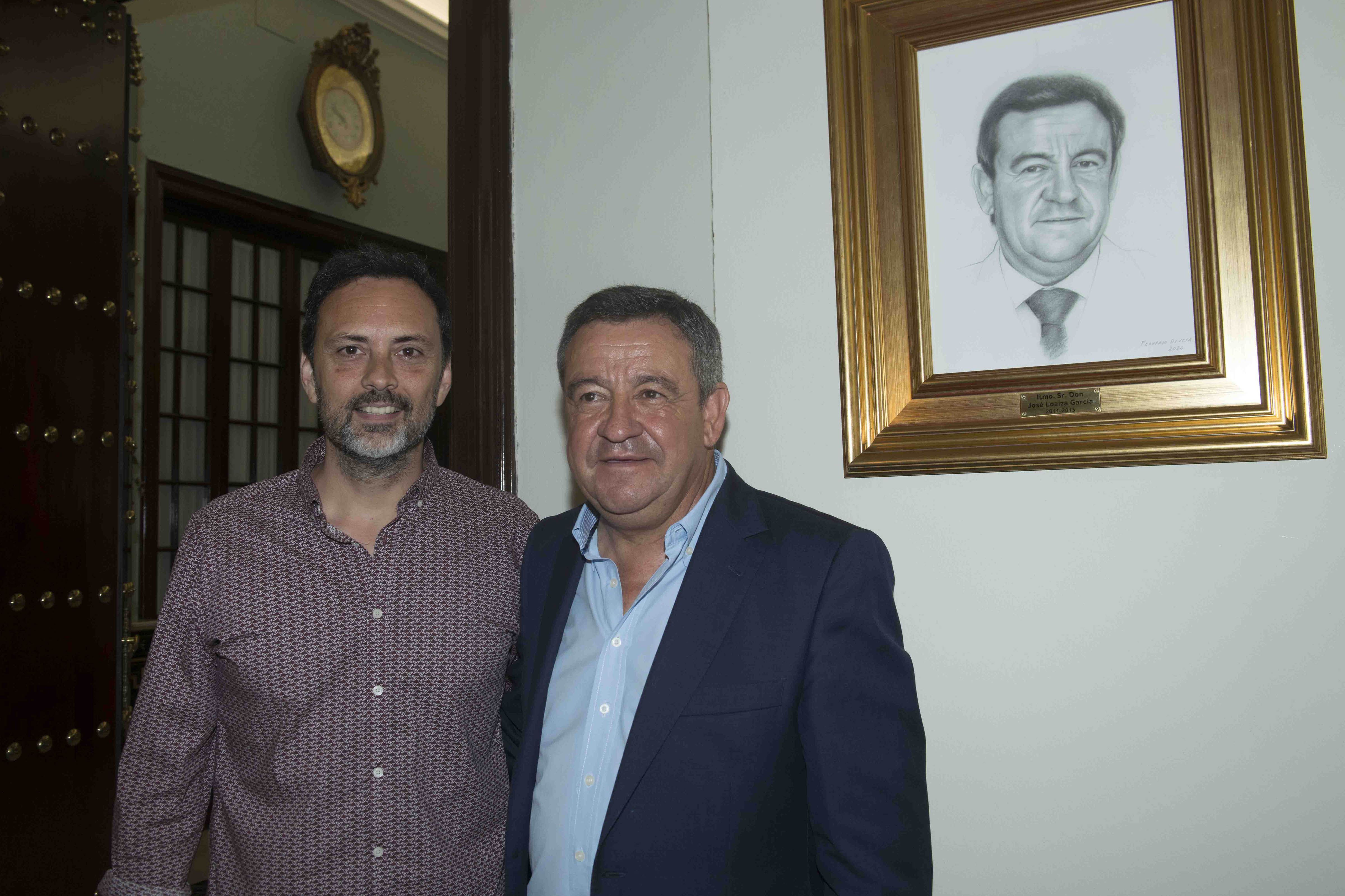 José Loaiza junto a Fernando Devesa.