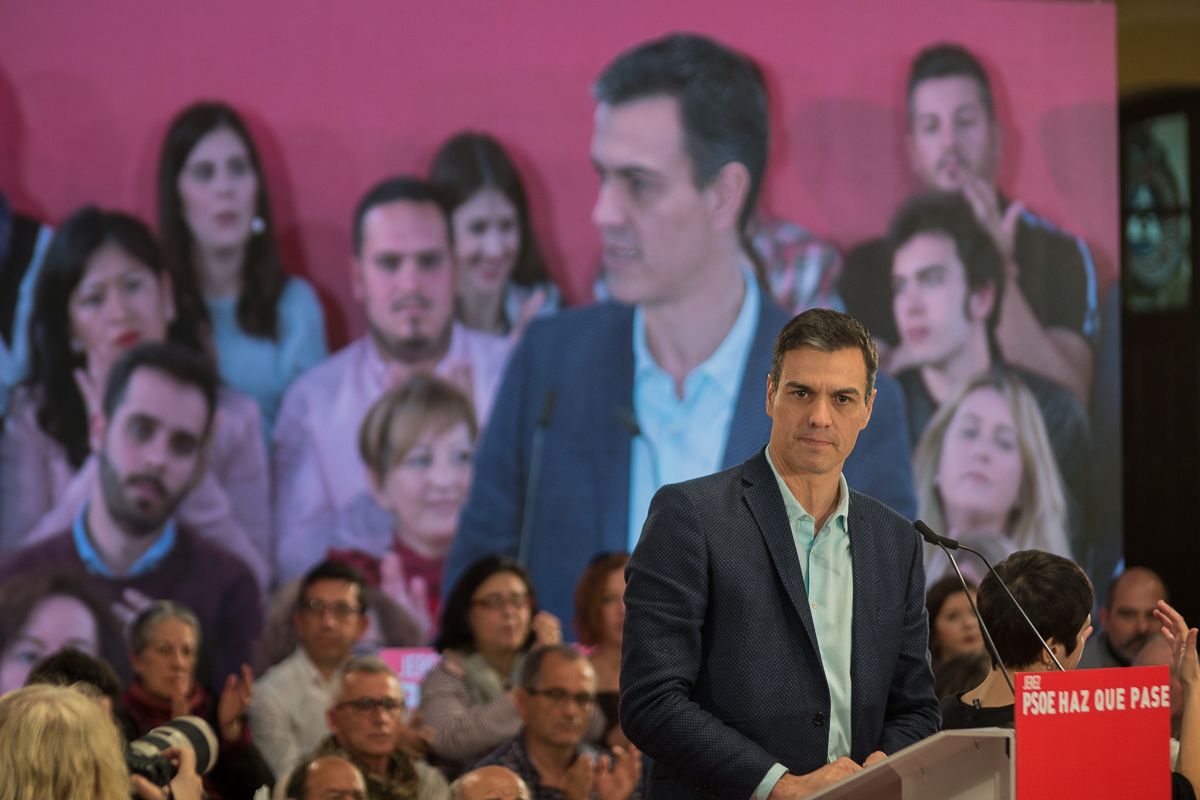 Pedro Sánchez, en una fotografía de su paso por Jerez. FOTO: MANU GARCÍA 