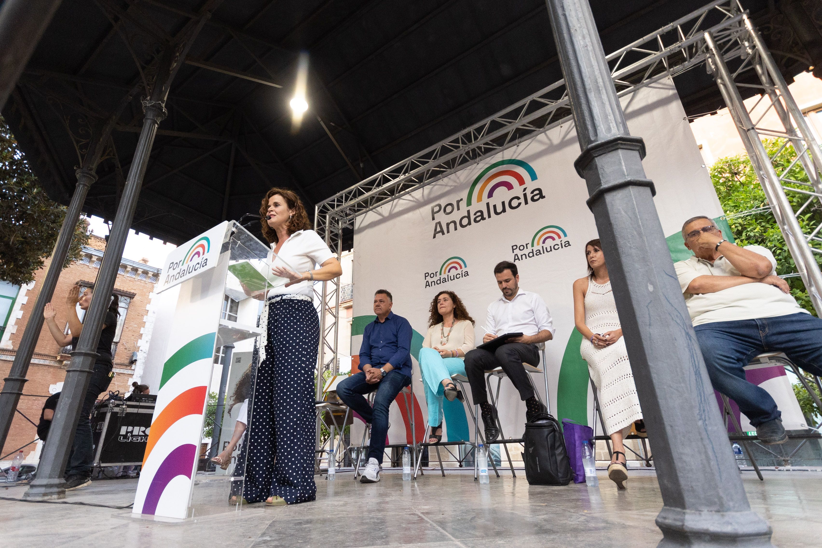 Mitin de Por Andalucía en Jerez, la pasada campaña electoral de las andaluzas.