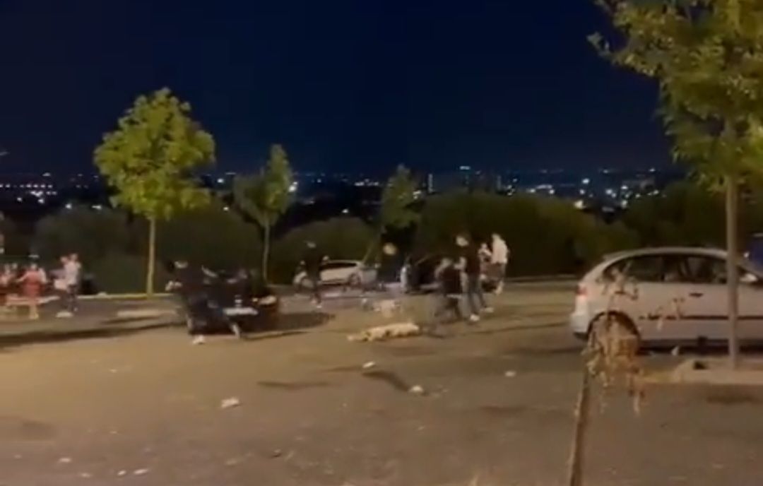 Uno de los intentos de atropello.