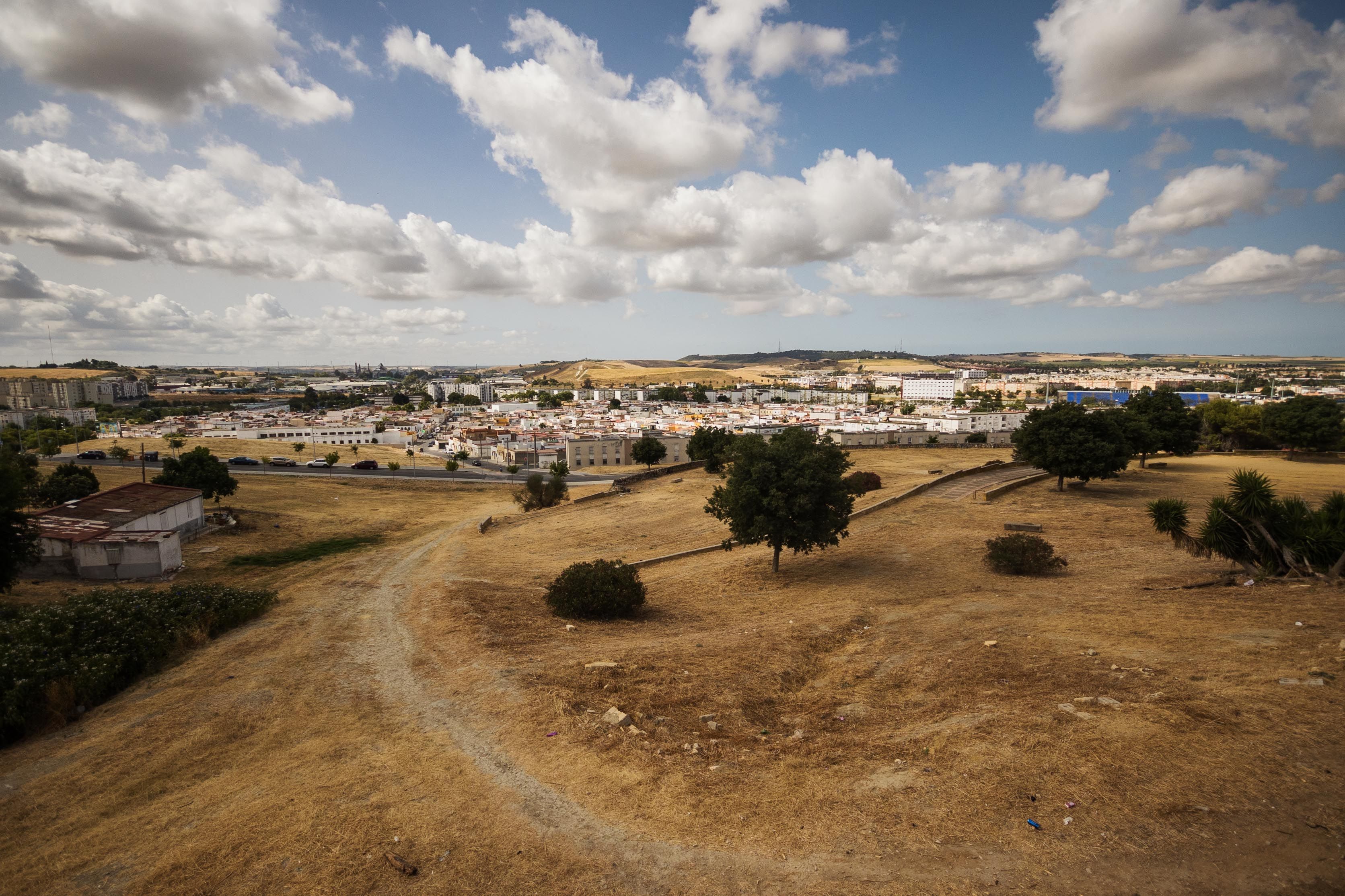 Vista de la zona sur desde la Hoyanca, uno de los desniveles que iba a salvarse con un funicular.