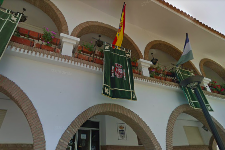 Fachada del Ayuntamiento de Lepe. 