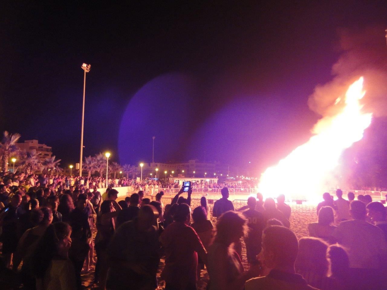 Noche de San Juan en Chipiona, en una imagen de archivo.