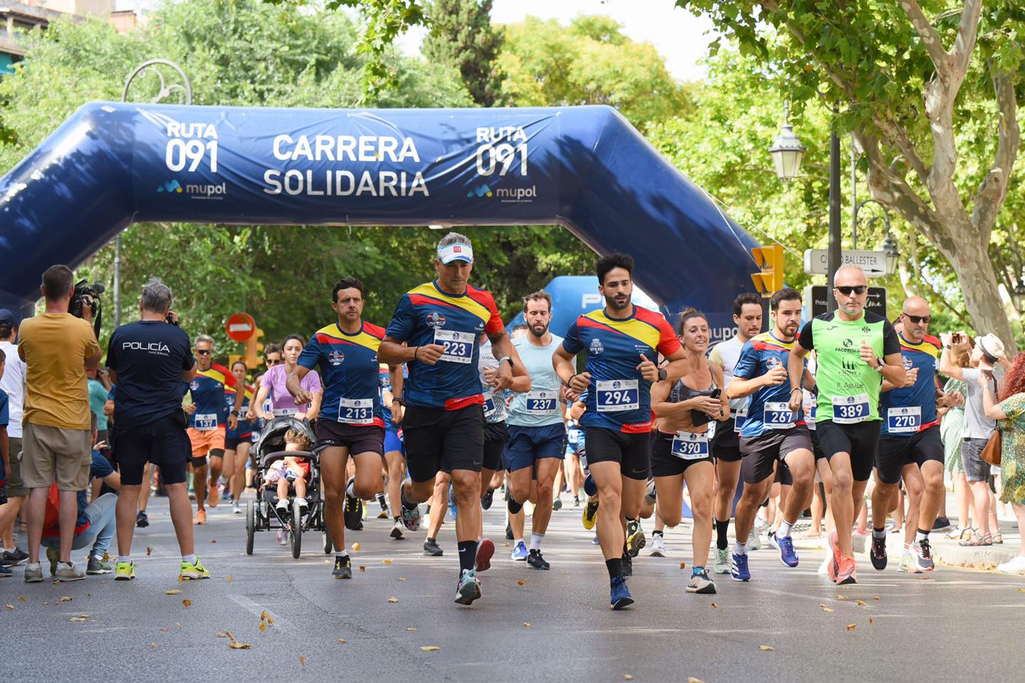 Una carrera solidaria de la Policía Nacional en una imagen reciente.  POLICÍANACIONAL
