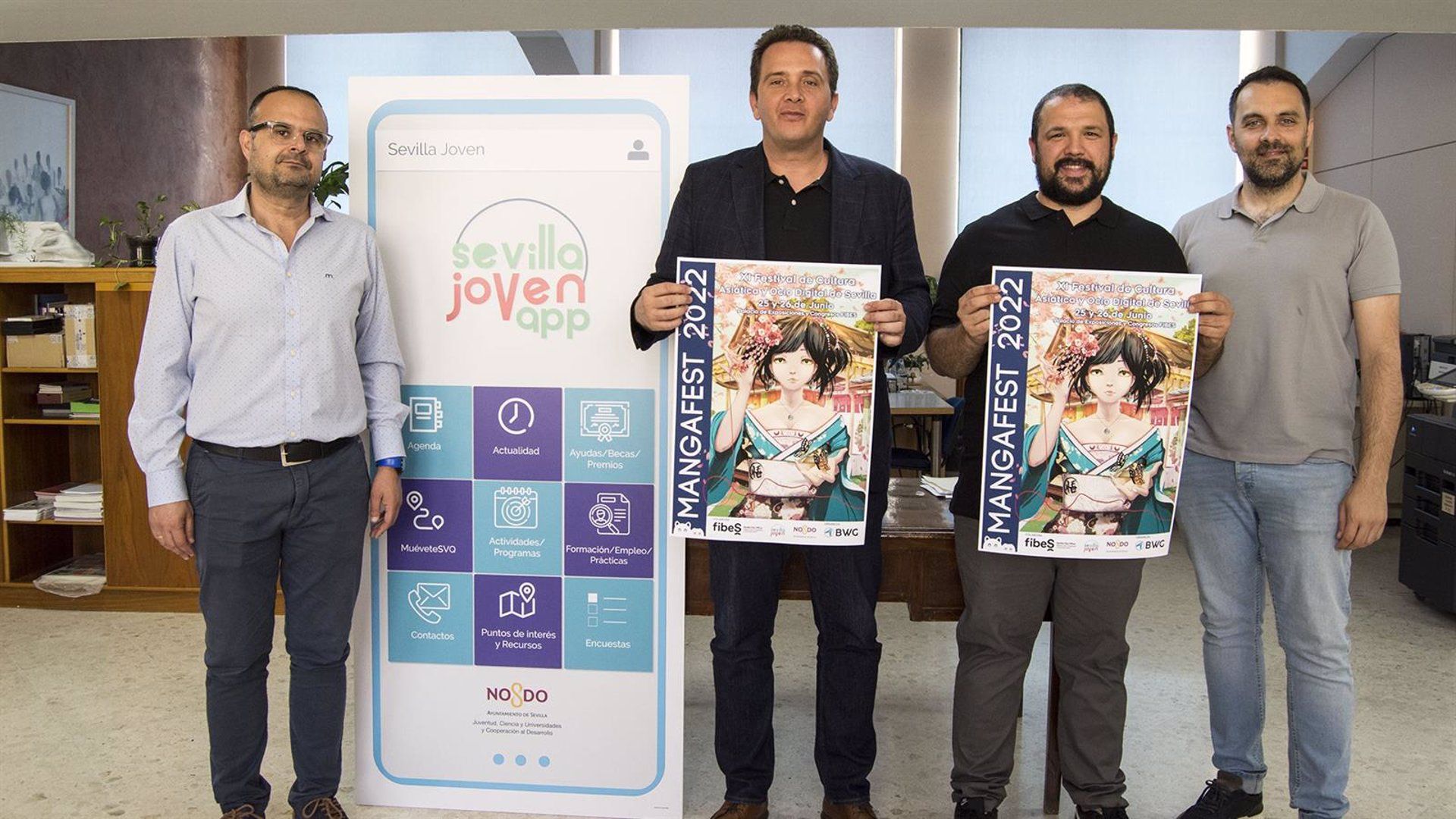 Presentación de la edición de verano del Mangafest, que se celebra en Fibes.