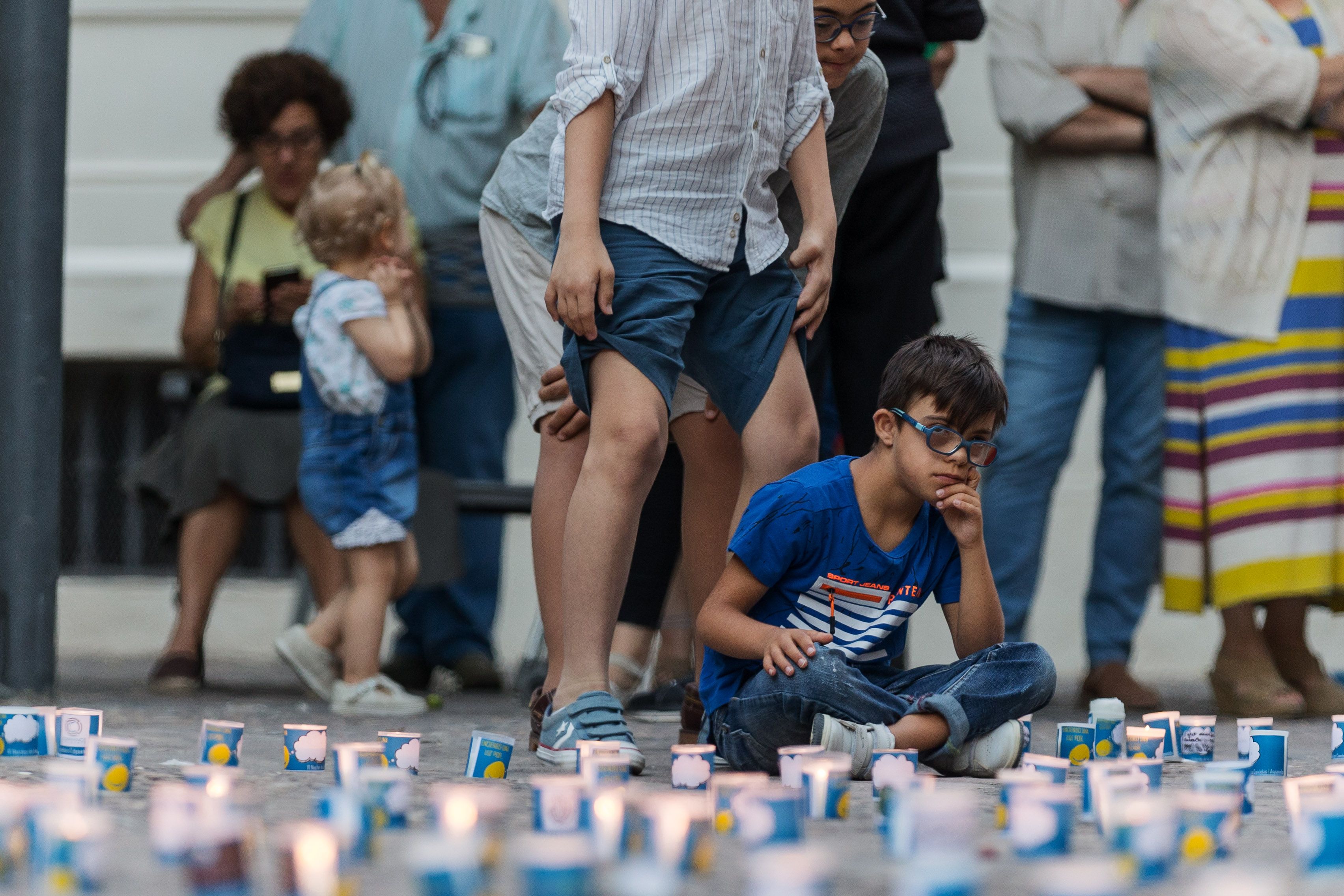 Noche de las candelas de la asociación Aspanido