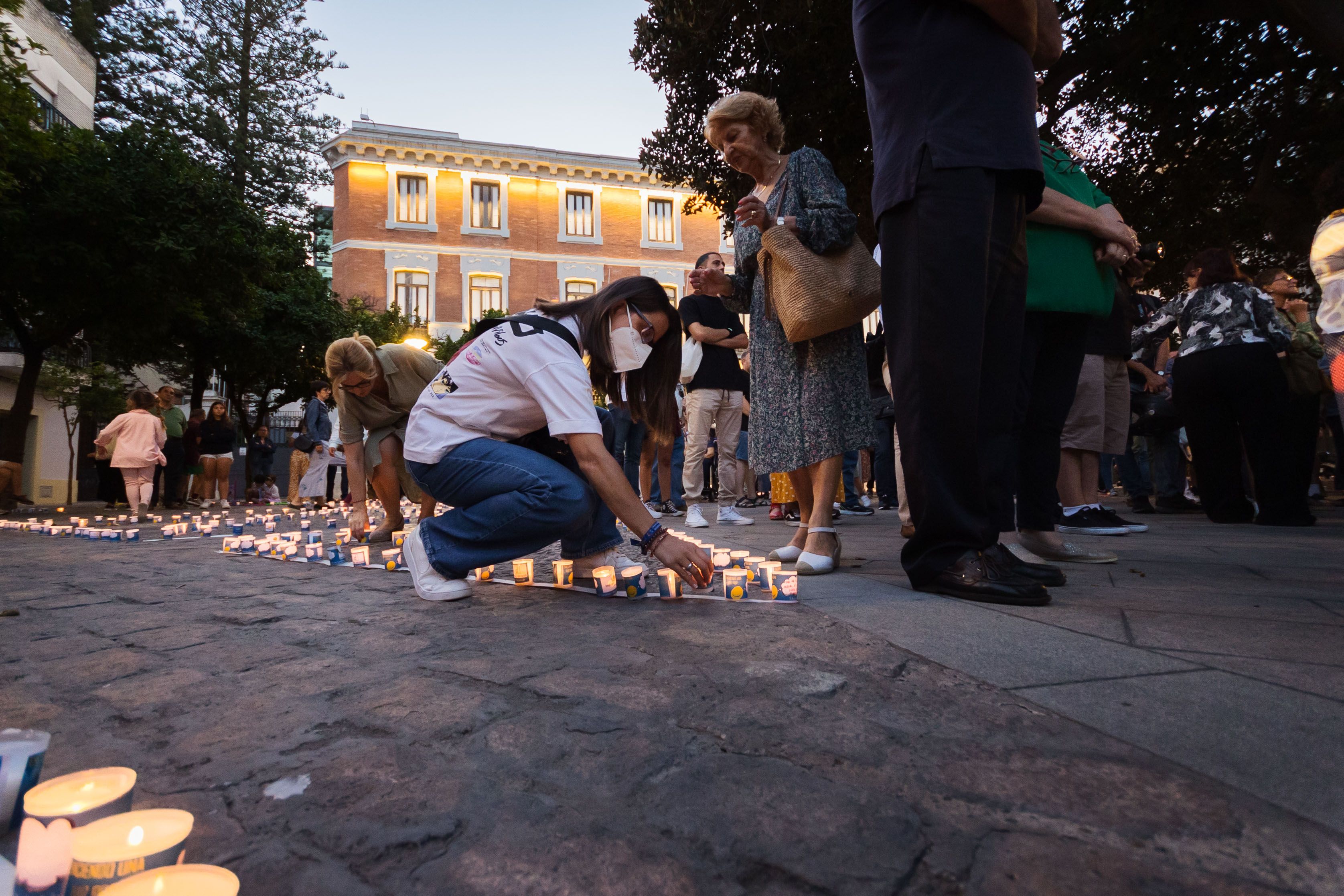 Noche de las candelas de la asociación Aspanido