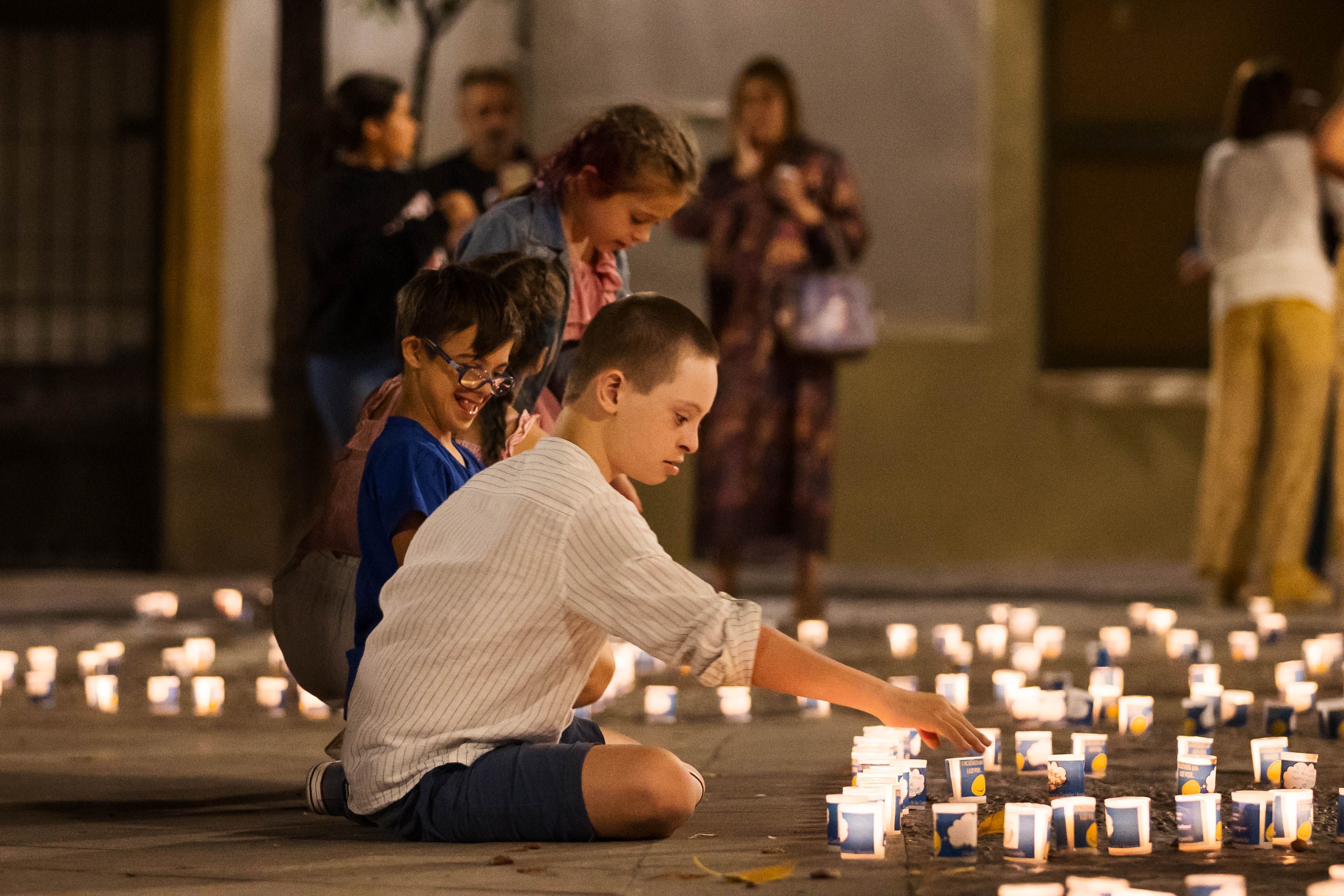 Noche de las candelas de la asociación Aspanido en una imagen de archivo