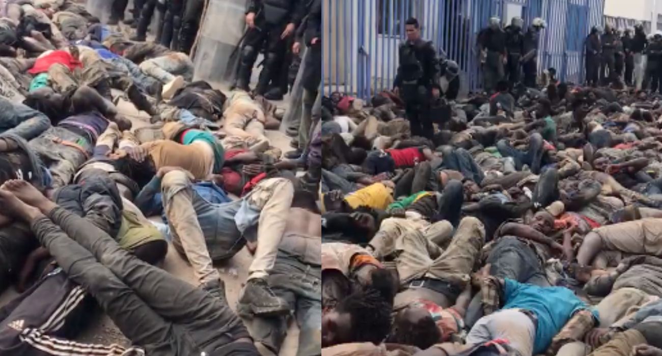 Imágenes de los heridos tras el asalto a la valla de Melilla.