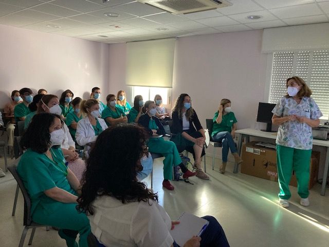 Imagen de una de las sesiones realizadas en el Hospital de Jerez.