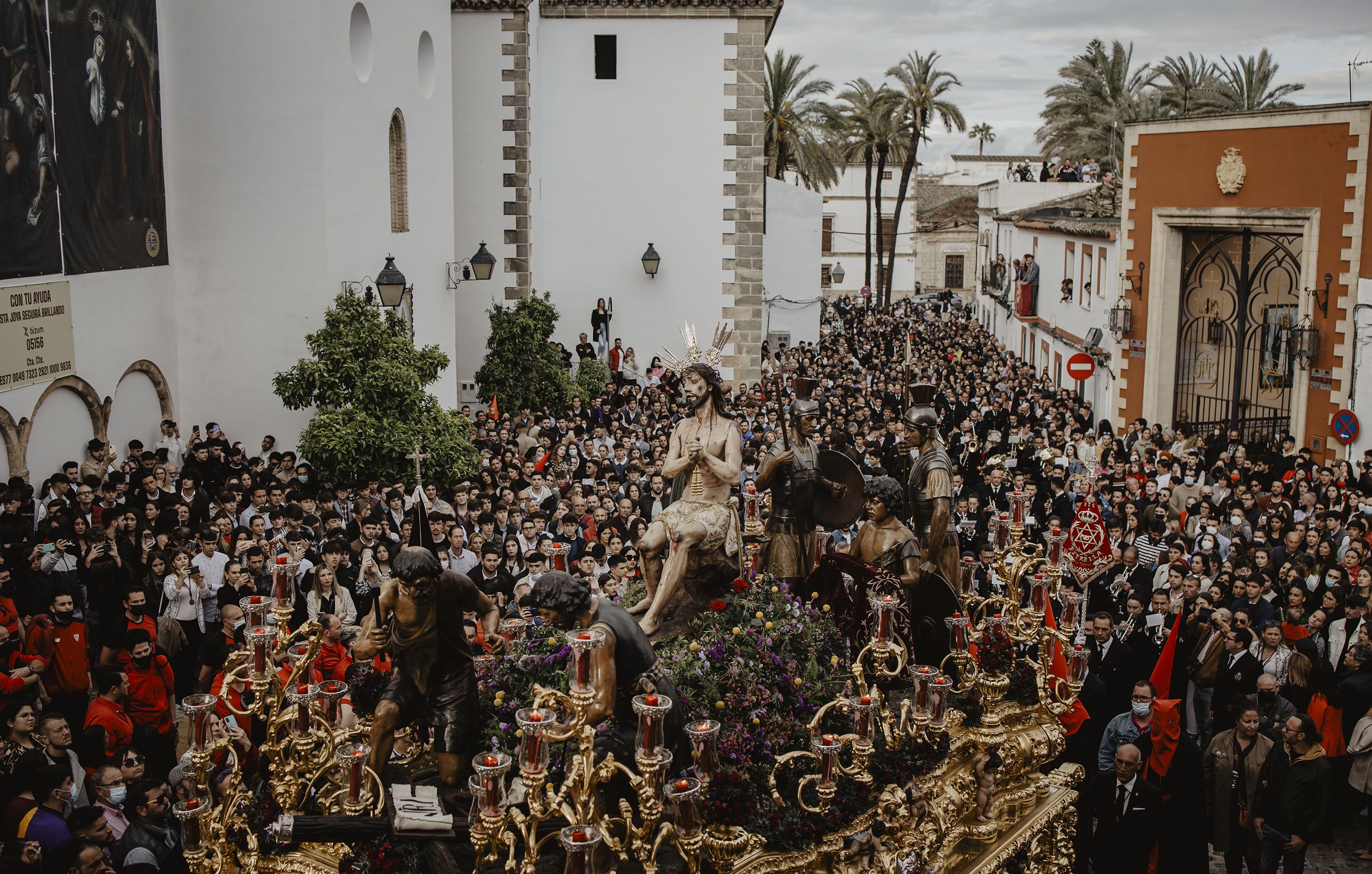 La hermandad de Los Judíos de San Mateo de Jerez procesionando la pasada Semana Santa.