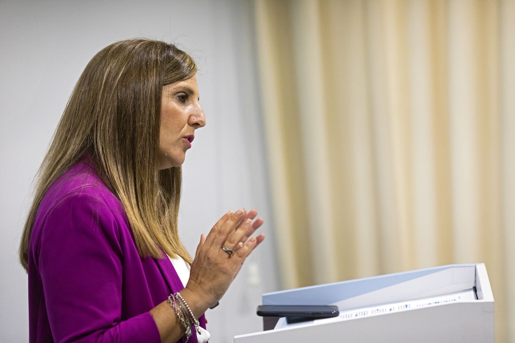 Irene García, secretaria de Política Institucional y Relaciones con las Organizaciones Sociales del PSOE-A, en imagen de archivo.