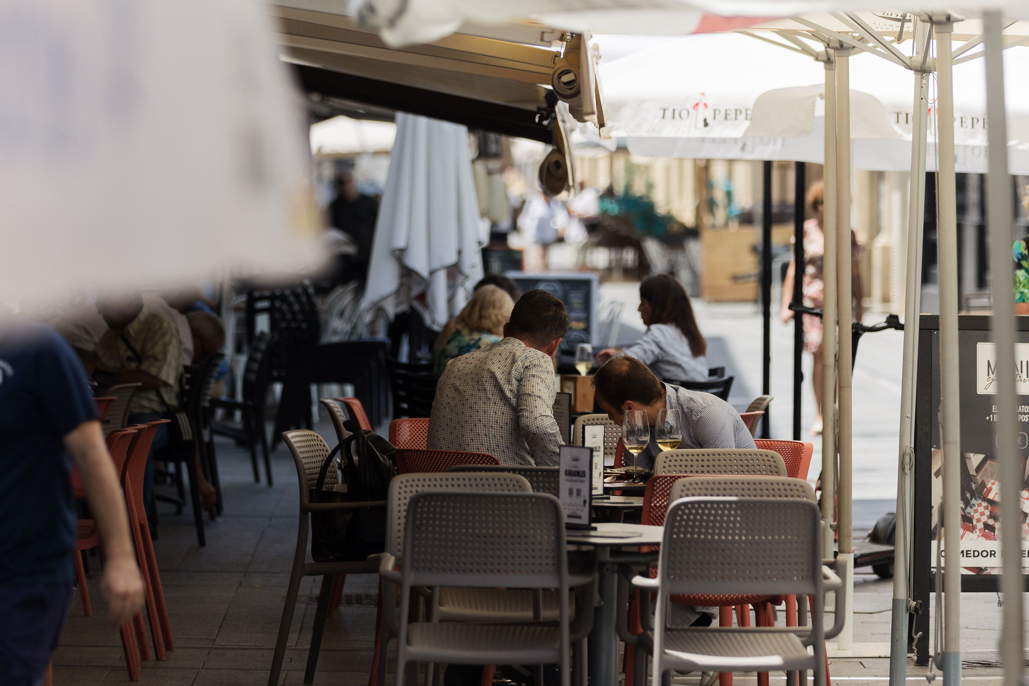 Bares en el centro de El Puerto en una imagen de archivo. 