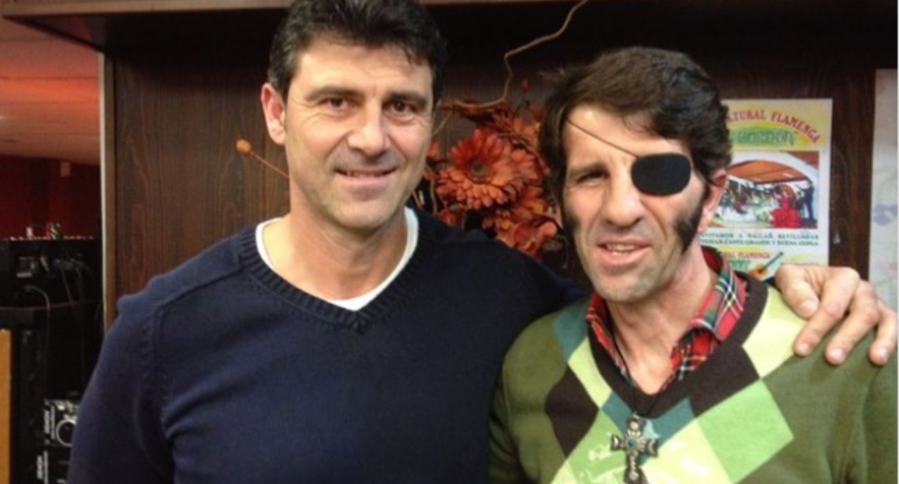 Eduardo Mena, el 'entrenador de famosos', junto a Juan José Padilla.