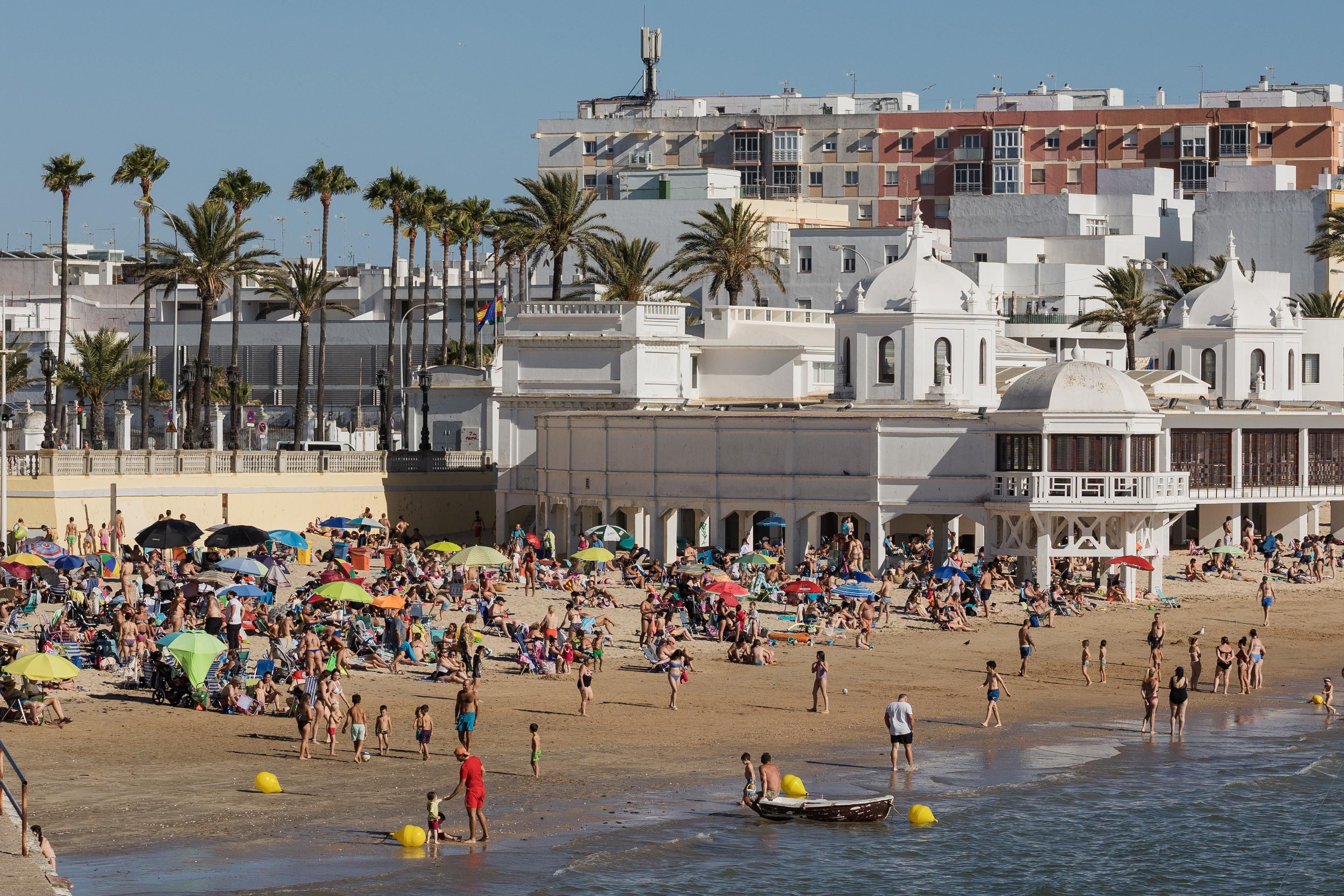 La Caleta, uno de los grandes focos turísticos de Cádiz, en una imagen reciente.