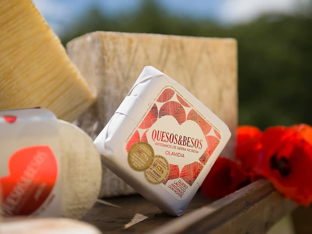 Queso 'Olavidia' de la quesería jienense Quesos y Besos. FOTO: QUESOS Y BESOS. 