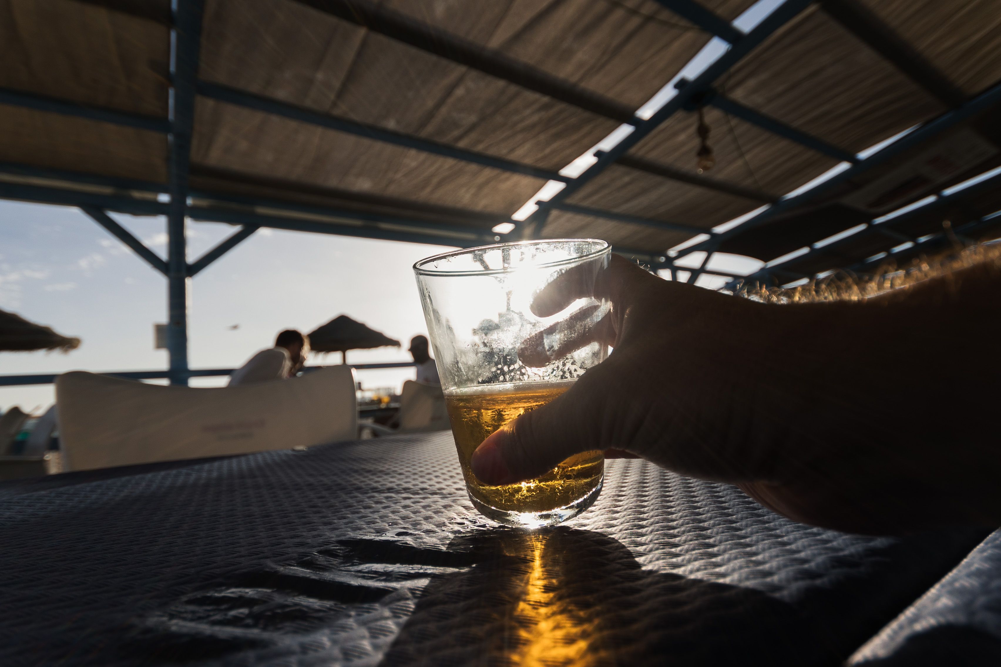 Imagen de archivo de un vaso de cerveza.