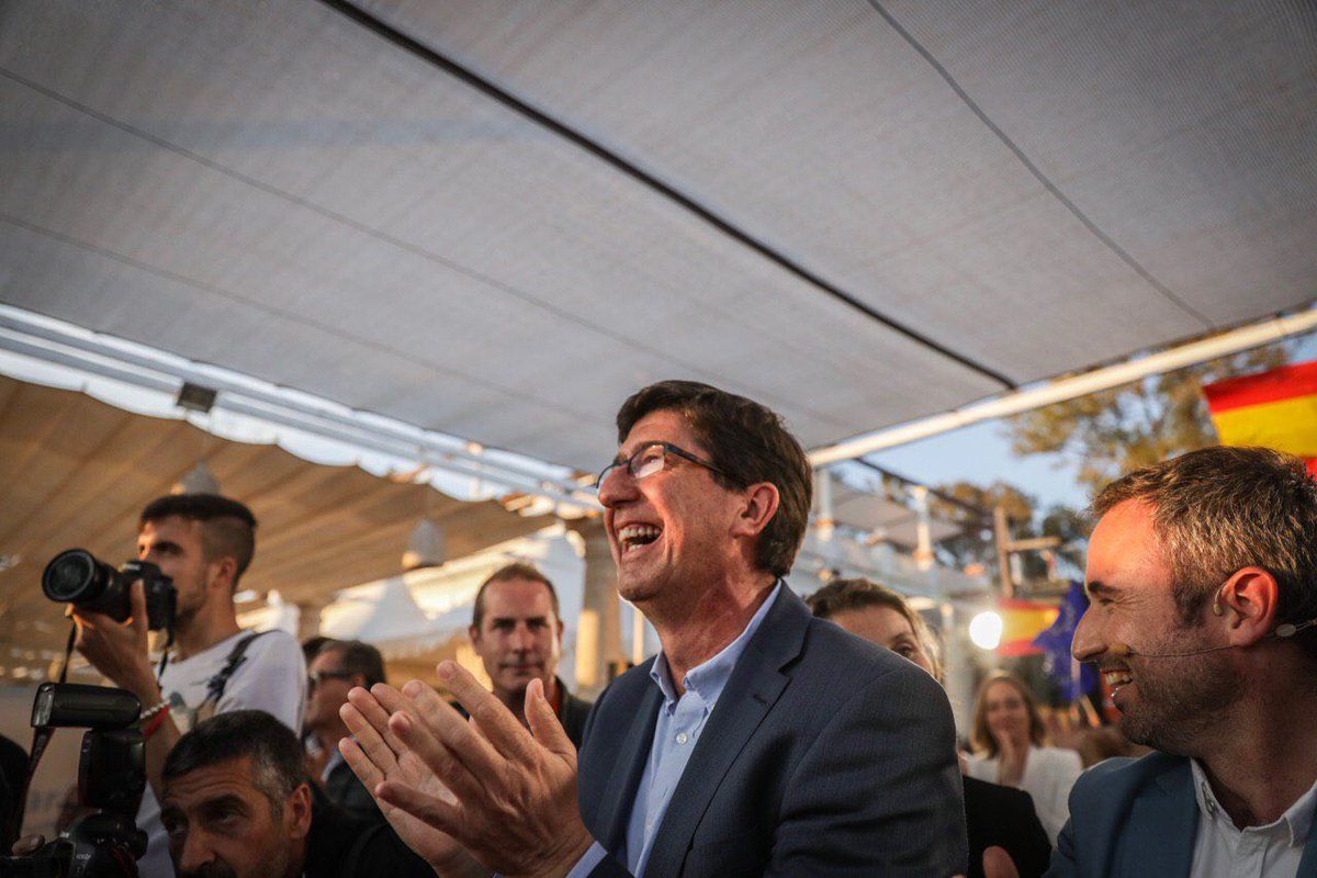 Juan Marín, en el arranque de la campaña del 28A. FOTO: CS