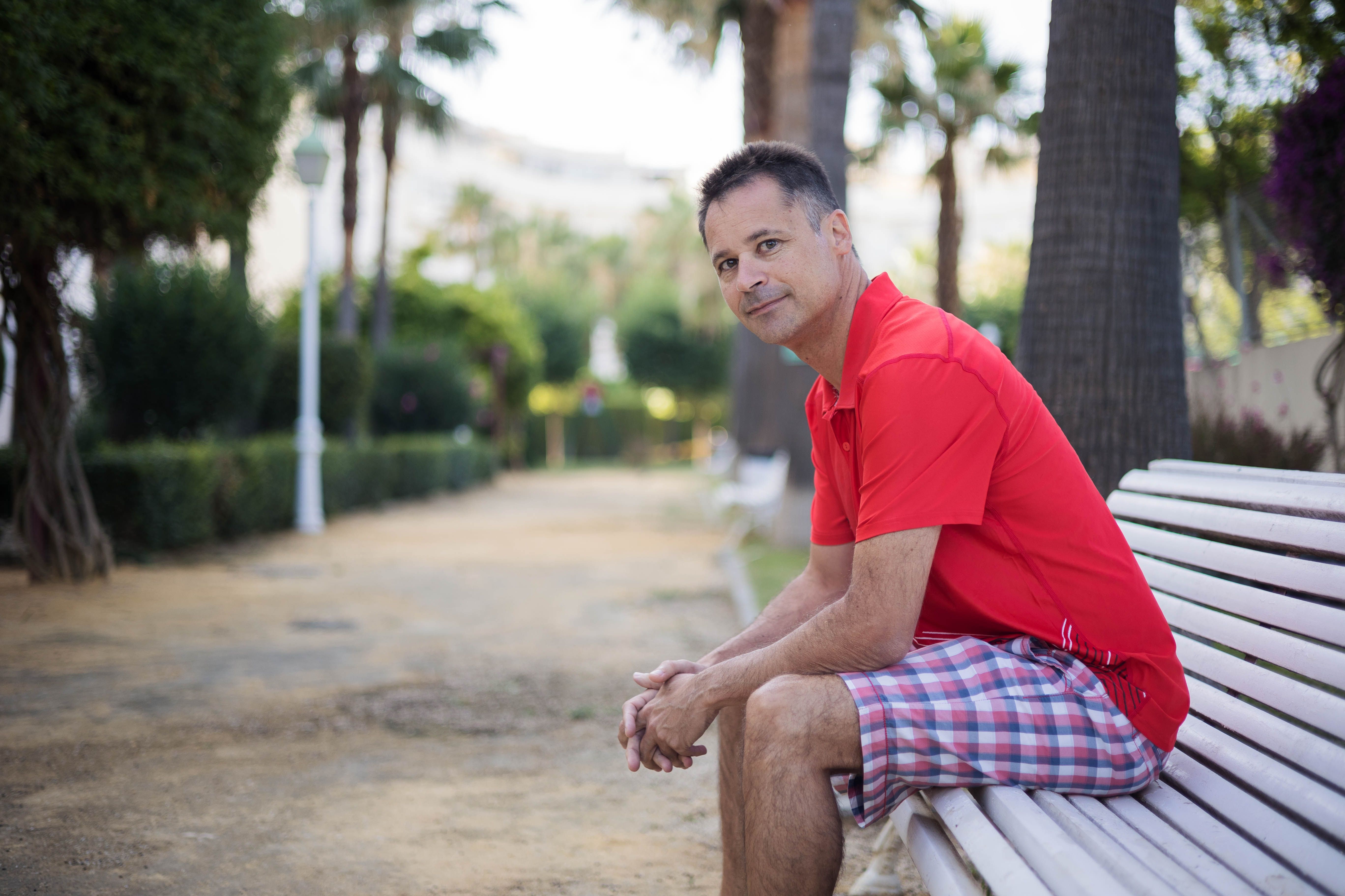 Sergio Leal, un maestro de Jerez que lleva 20 años como interino.