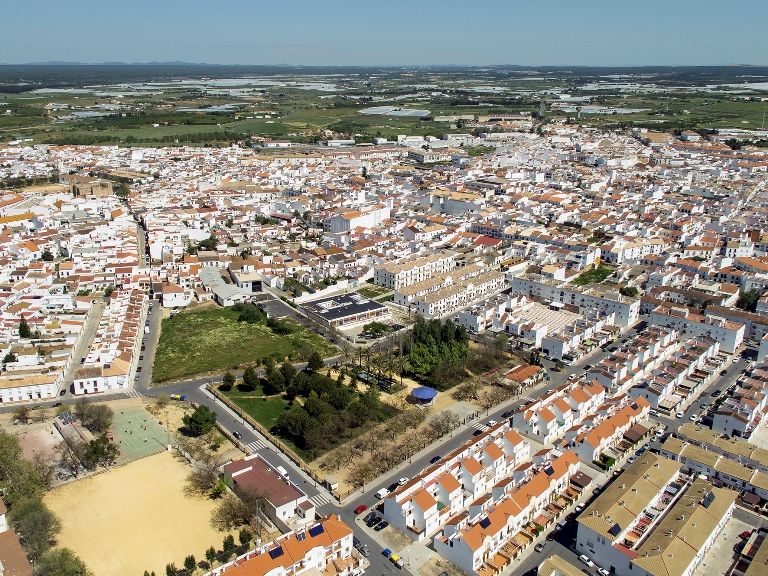 Imagen aérea de Cartaya. FOTO: HUELVAYA.ES. 