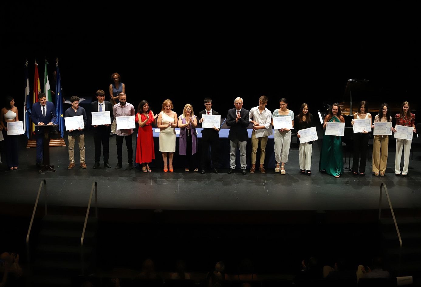 Imagen del acto de reconocimiento a la excelencia educativa por parte de la alcaldesa de Jerez, Mamen Sánchez.