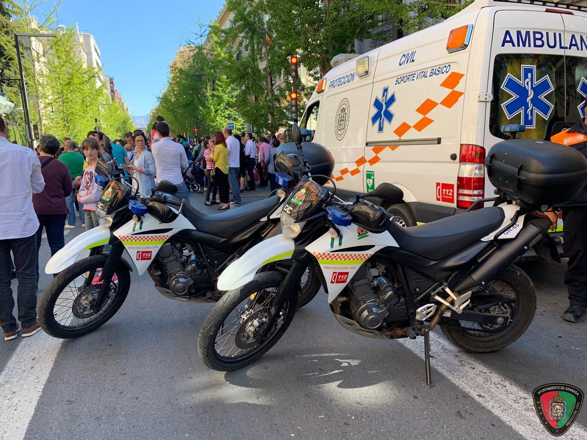 Servicios de emergencias en Granada.