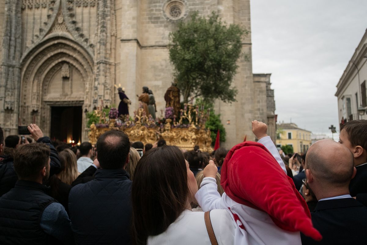 El Prendimiento, en la iglesia de Santiago, en la pasada Semana Santa de Jerez. FOTO: MANU GARCÍA
