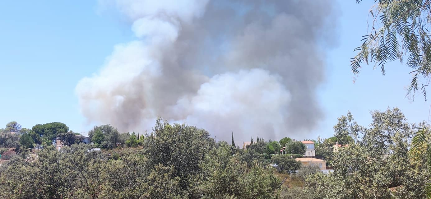 Se producen los primeros desalojos por el incendio en El Ronquillo.