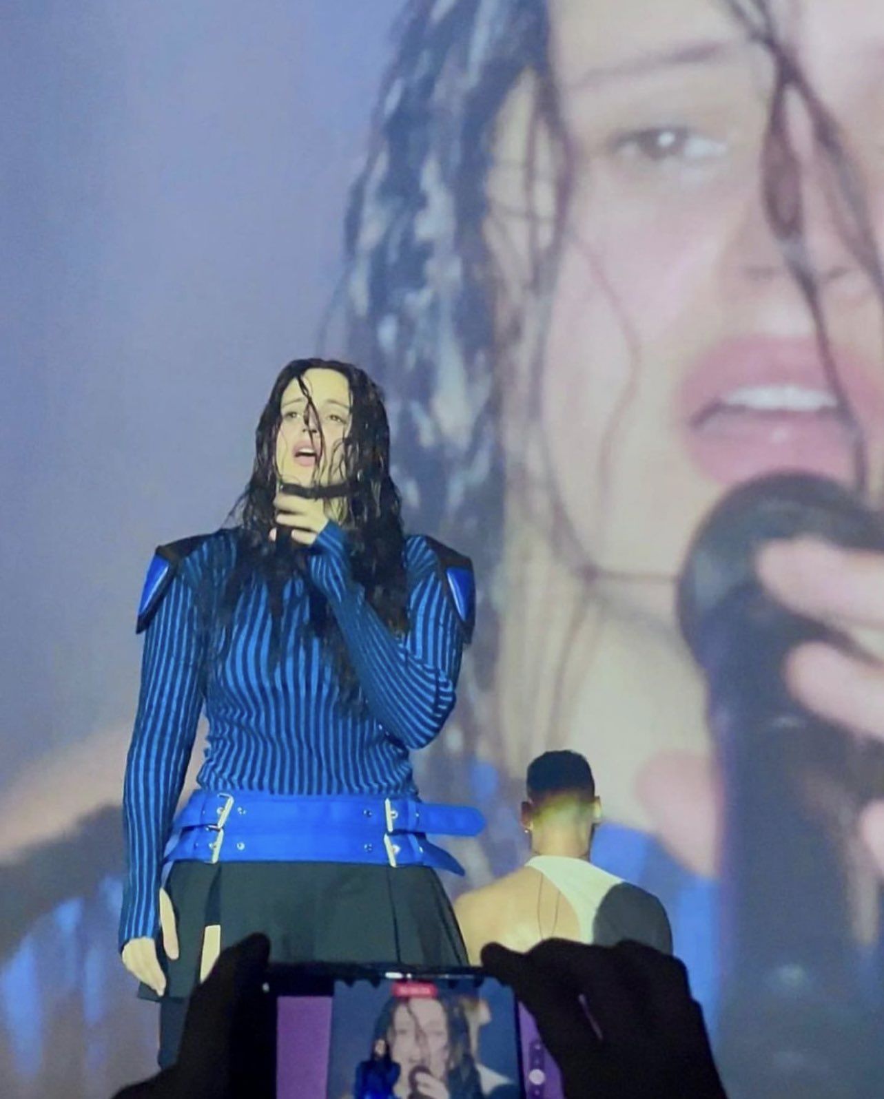 La cantante Rosalía, en un concierto.