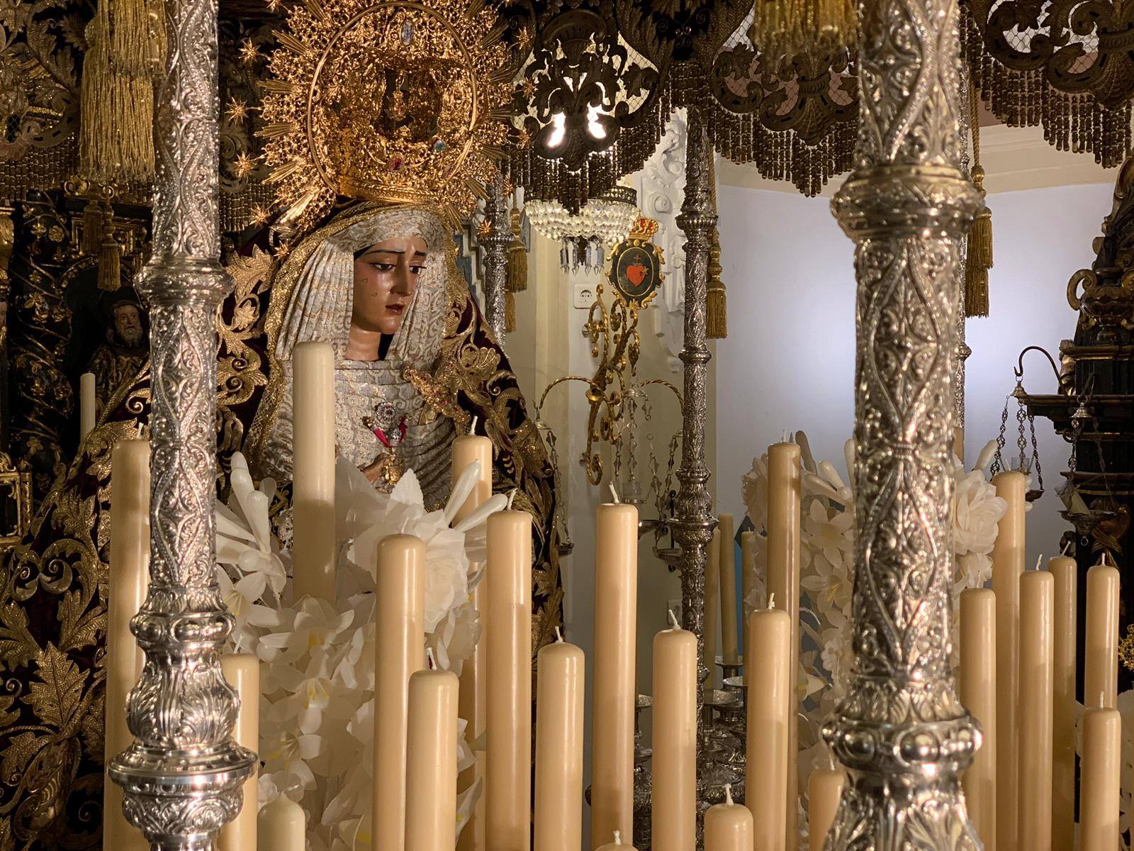 La imagen de la Virgen de la Caridad, de la Hermandad de El Baratillo. FOTO: HERMANDAD DE EL BARATILLO FACEBOOK