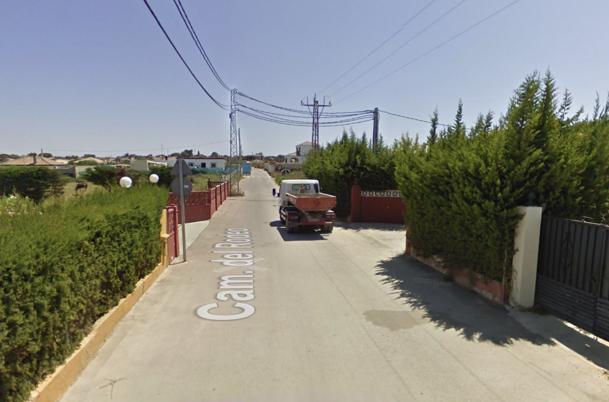 Dos detenidos por la posible muerte violenta de un joven en Chiclana. En la imagen de Google Maps, zona del Pago de Humo donde se produjeron los hechos.