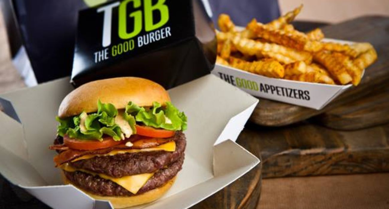 Una hamburguesa de The Good Burger. 