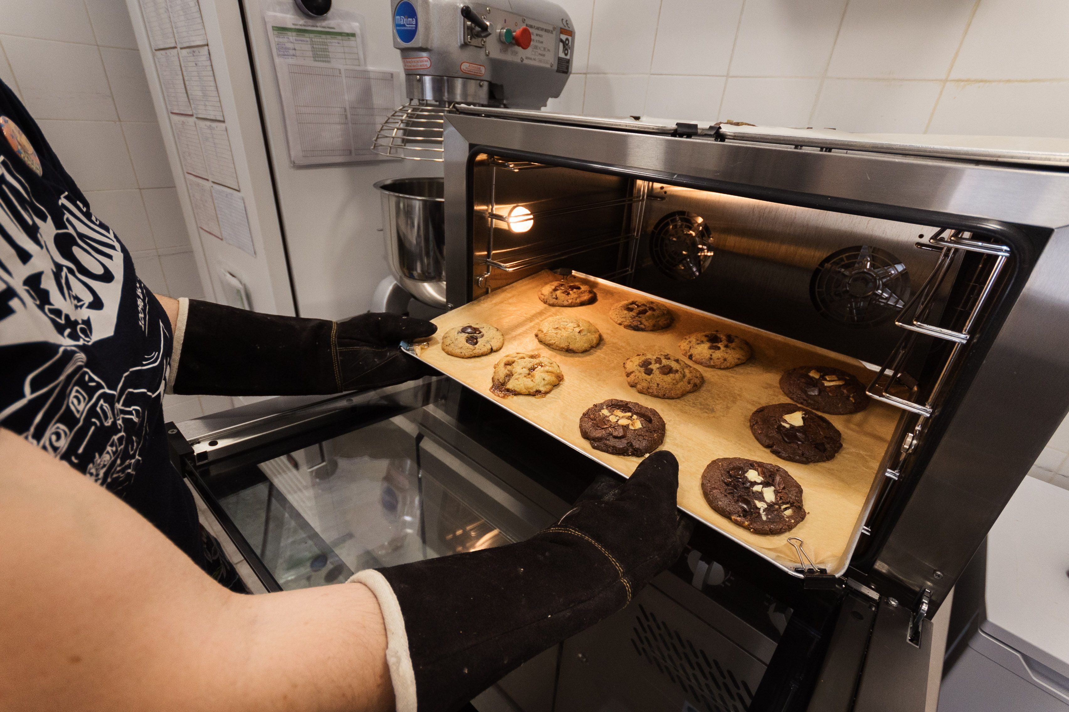 Galletas recién salidas del horno.