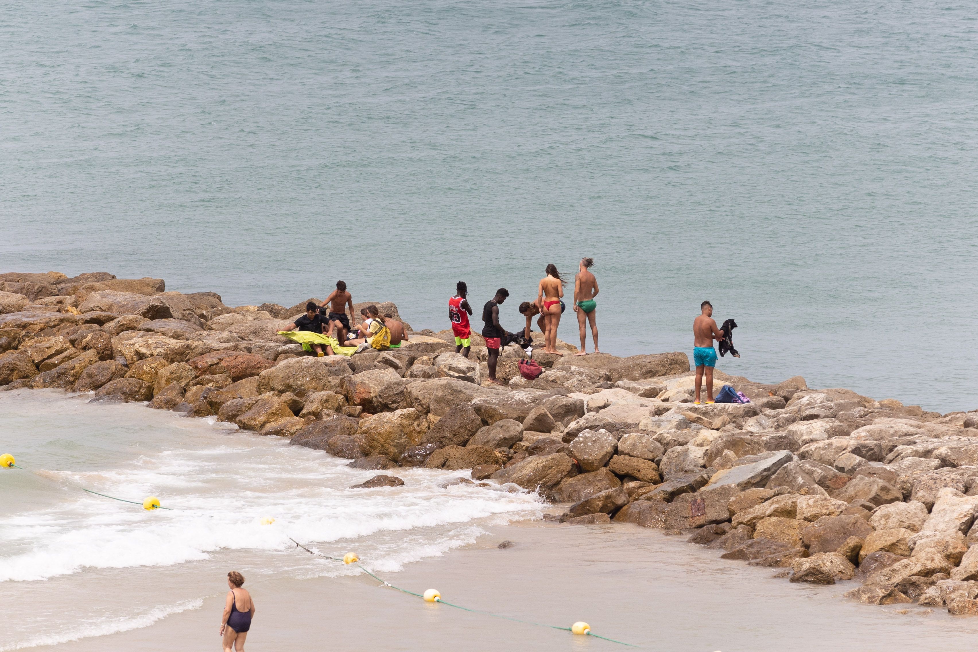 Vista de la playa de Santa María del Mar en Cádiz, en una imagen reciente.