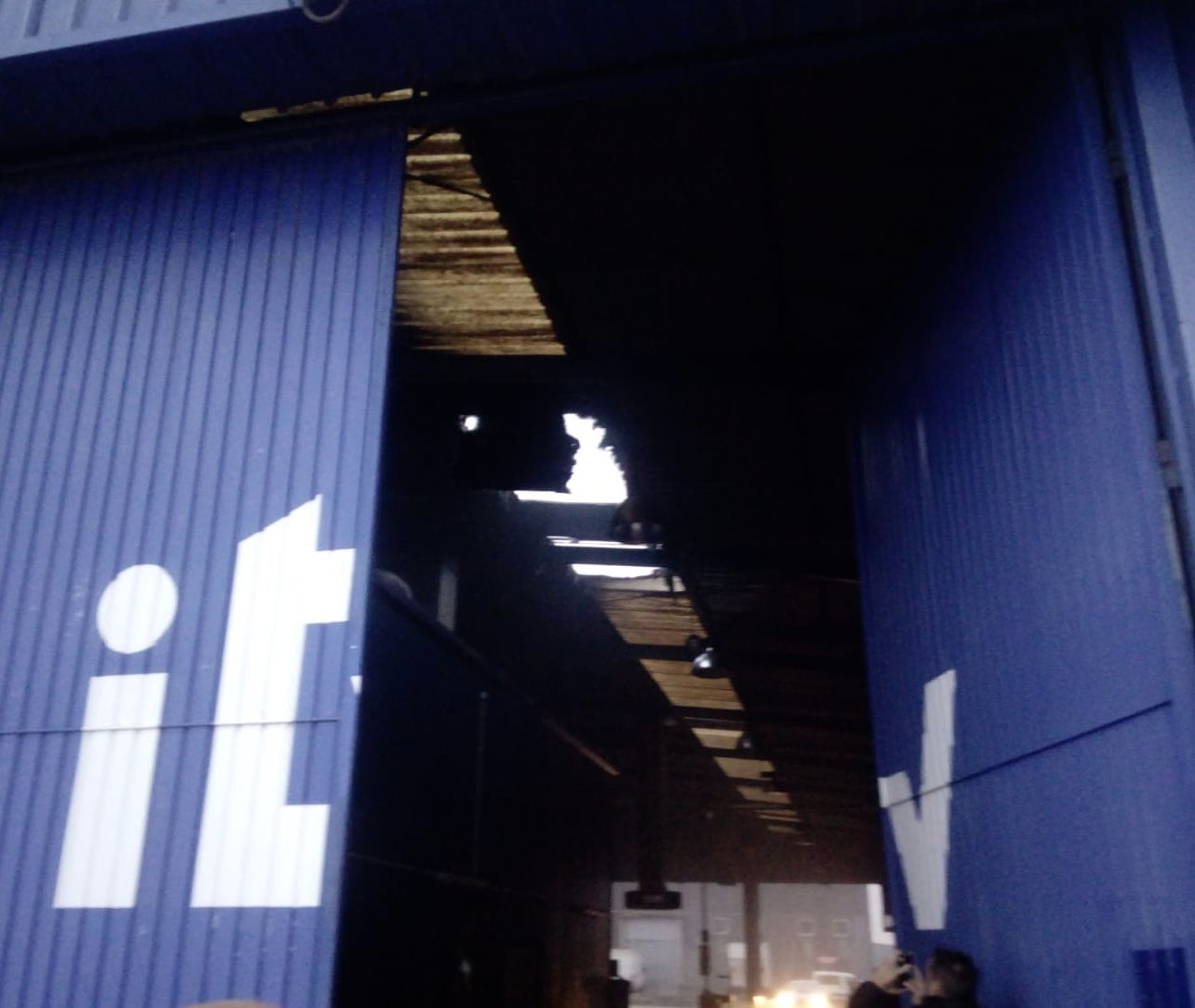 El techo de la ITV de Puerto Real.