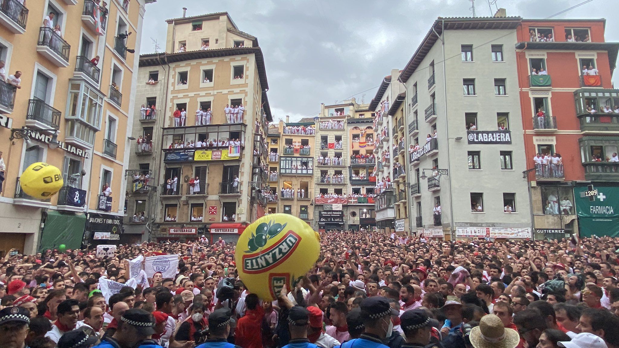 Una imagen de las fiestas de San Fermín en Pamplona.