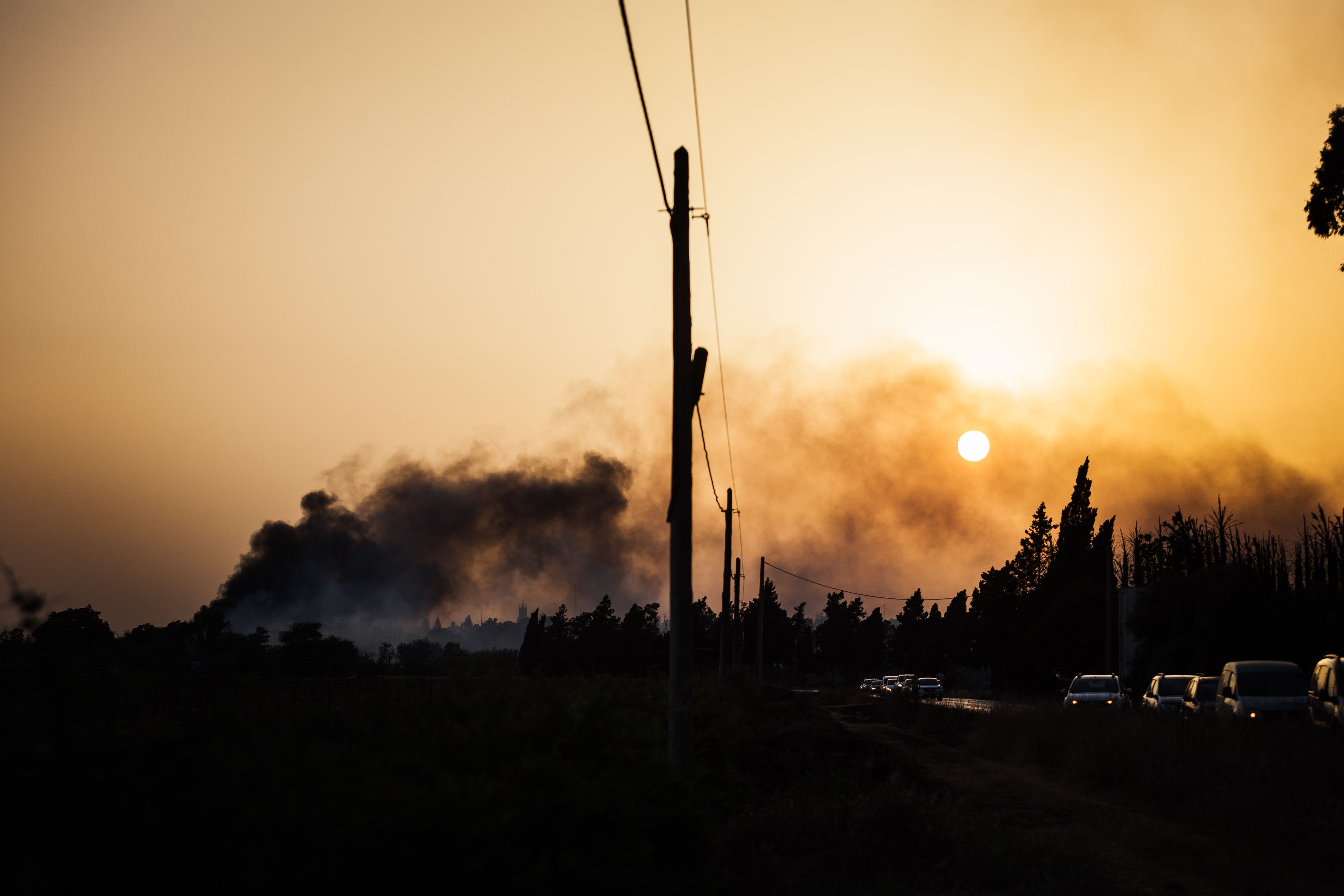 Fuego. Imagen de archivo del incendio ocurrido hace unas semanas en Lomopardo.