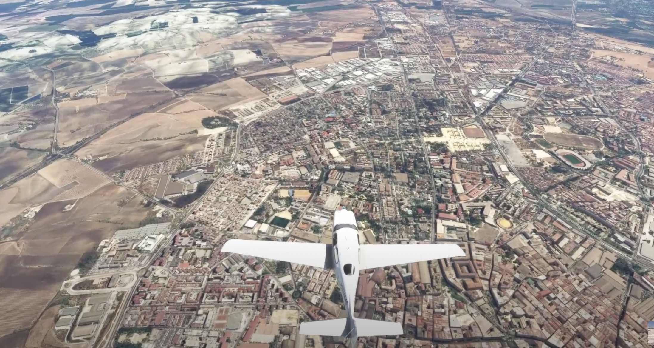 Joaquín Gelmini ha recorrido mediante el Flight Simulator de Microsoft la ruta aérea entre Jerez y El Puerto.